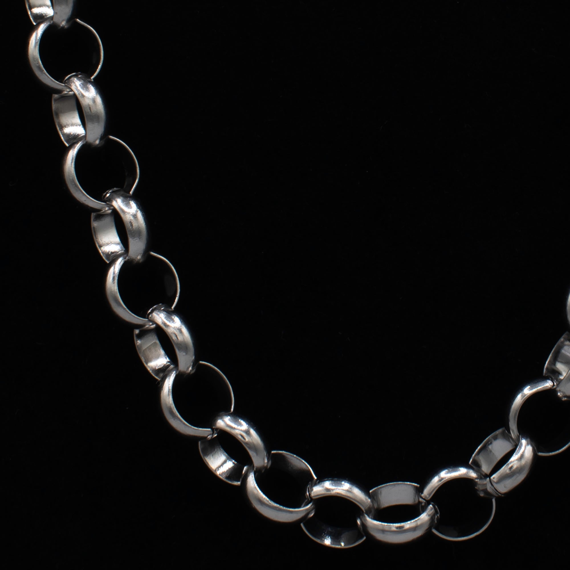 chunky silver belcher chain necklace 12mm wide