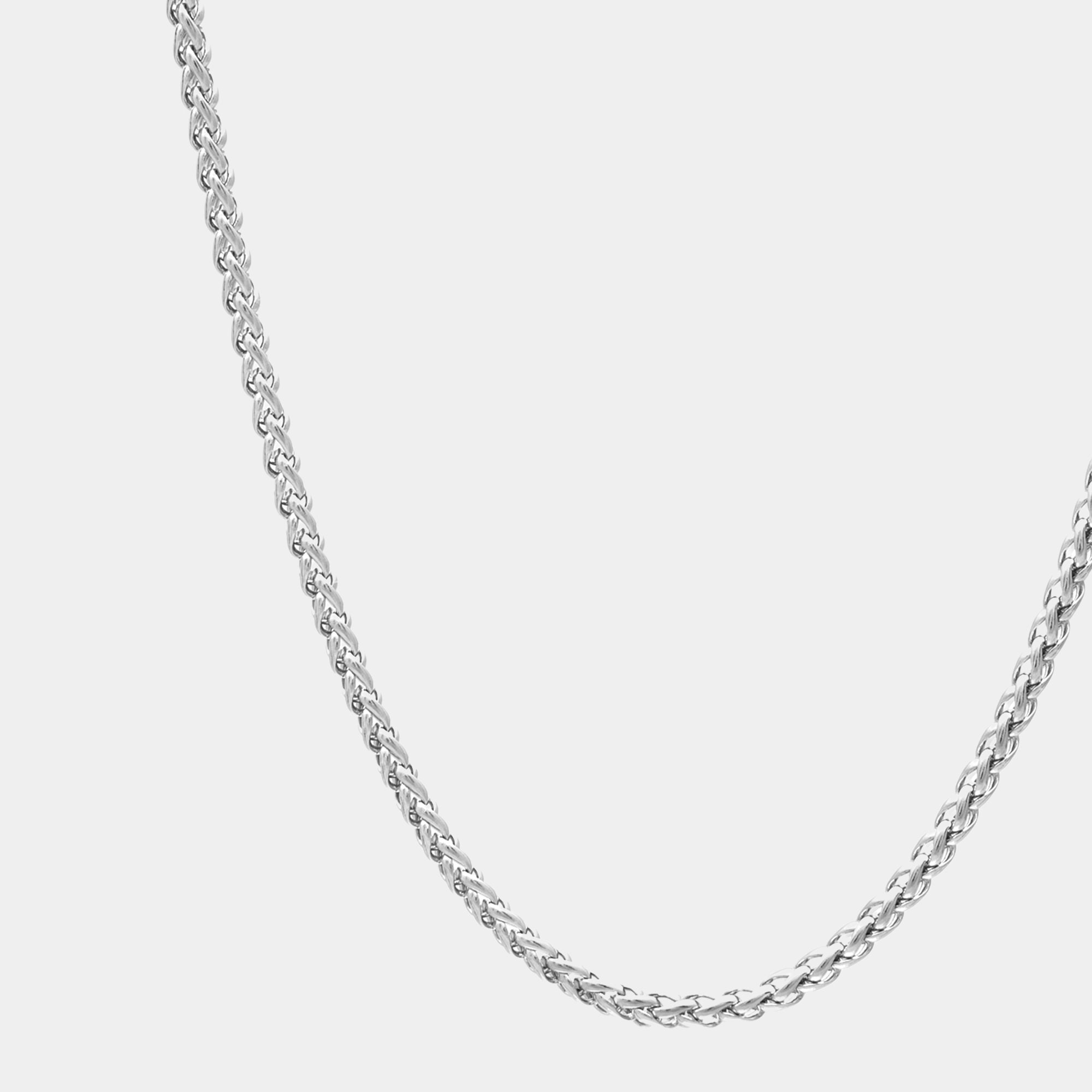 dainty non tarnish non tarnish silver foxtail necklace 3mm wide