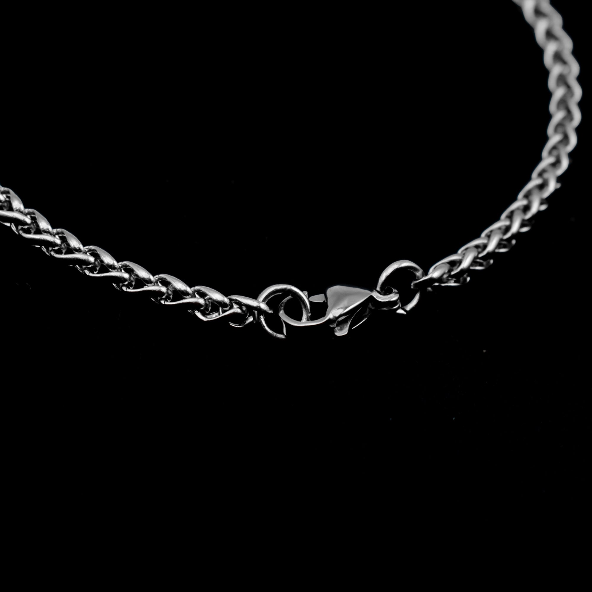 Foxtail Chain Bracelet - (Silver) 3mm