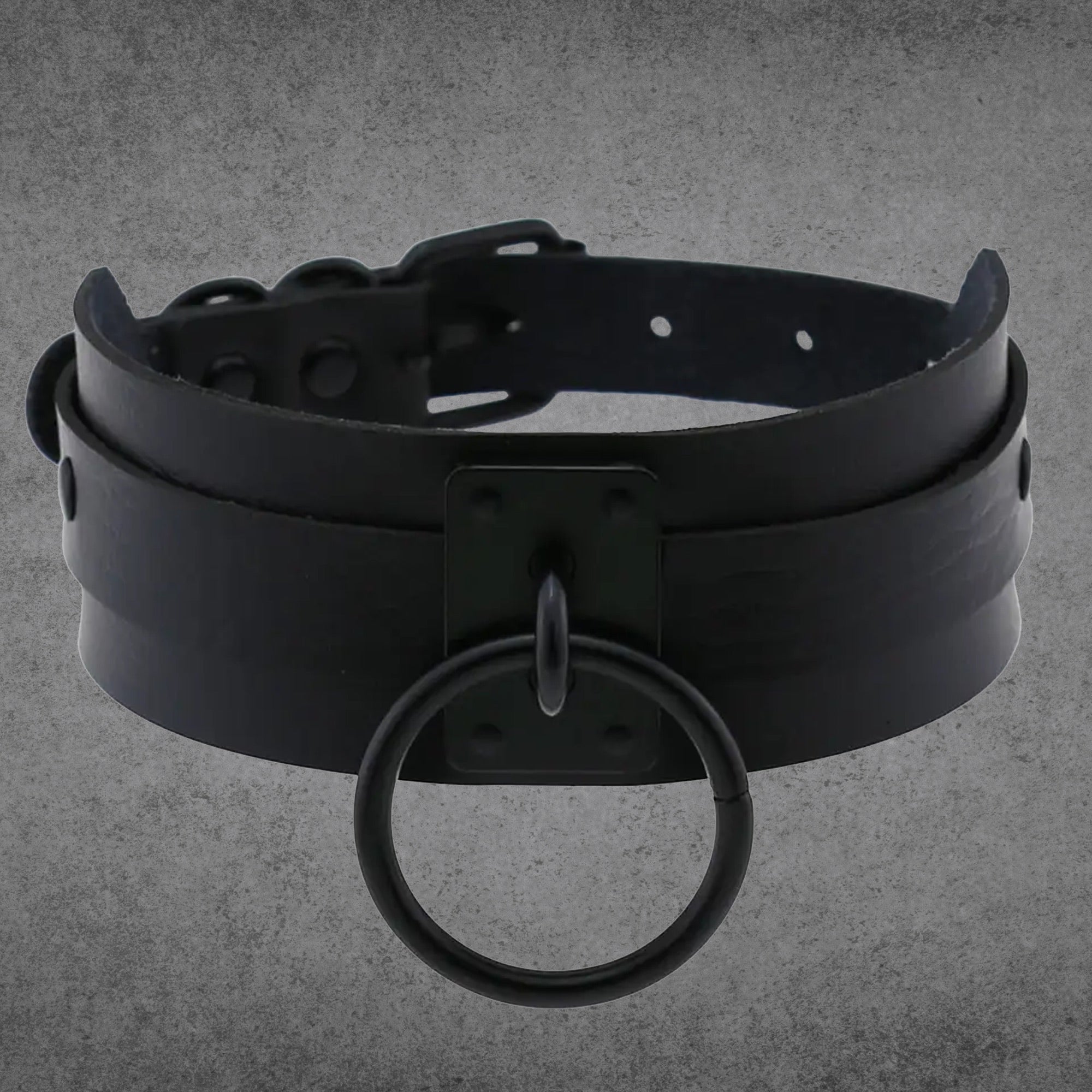 Black Gothic O Ring collar