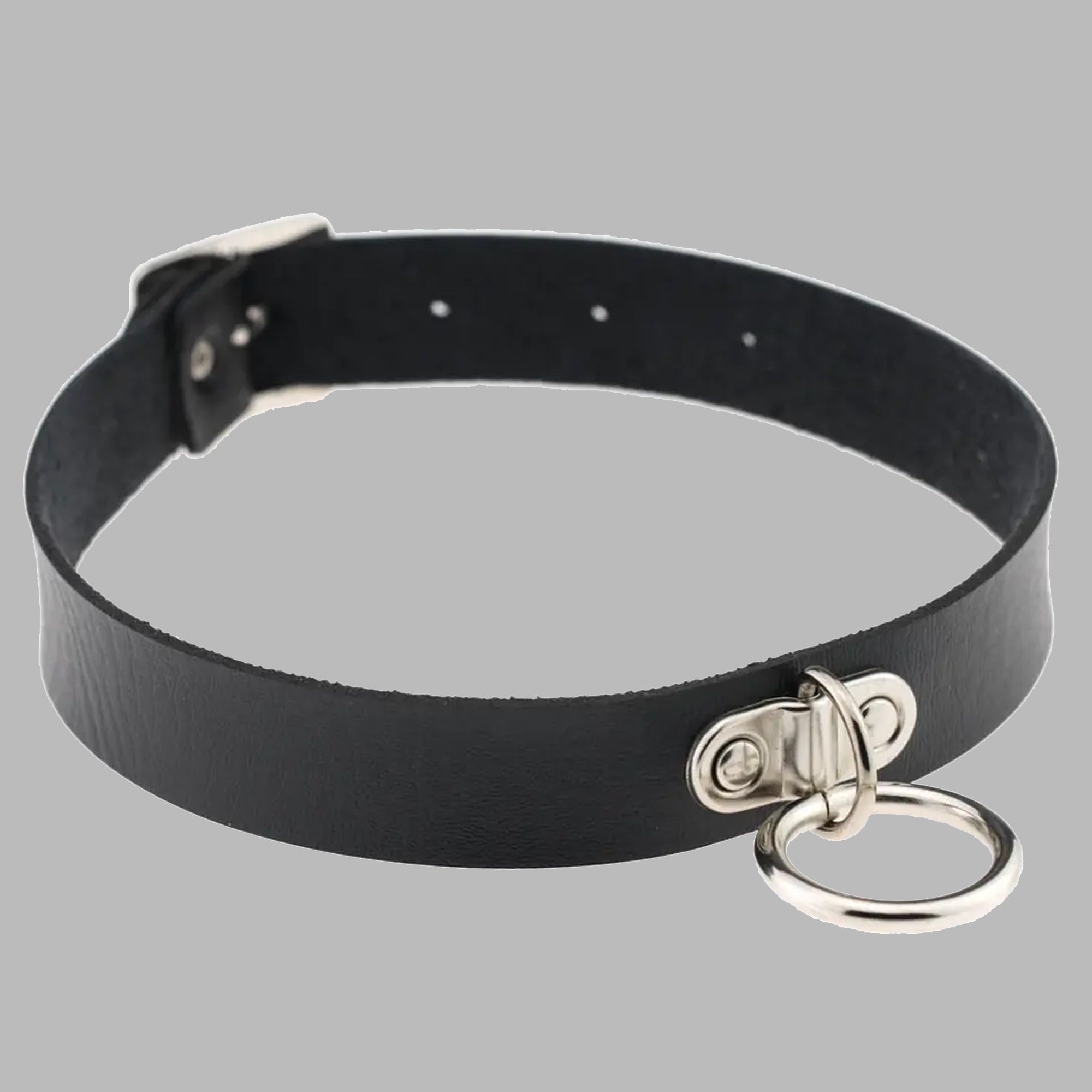 Plain O Ring Collar - Black