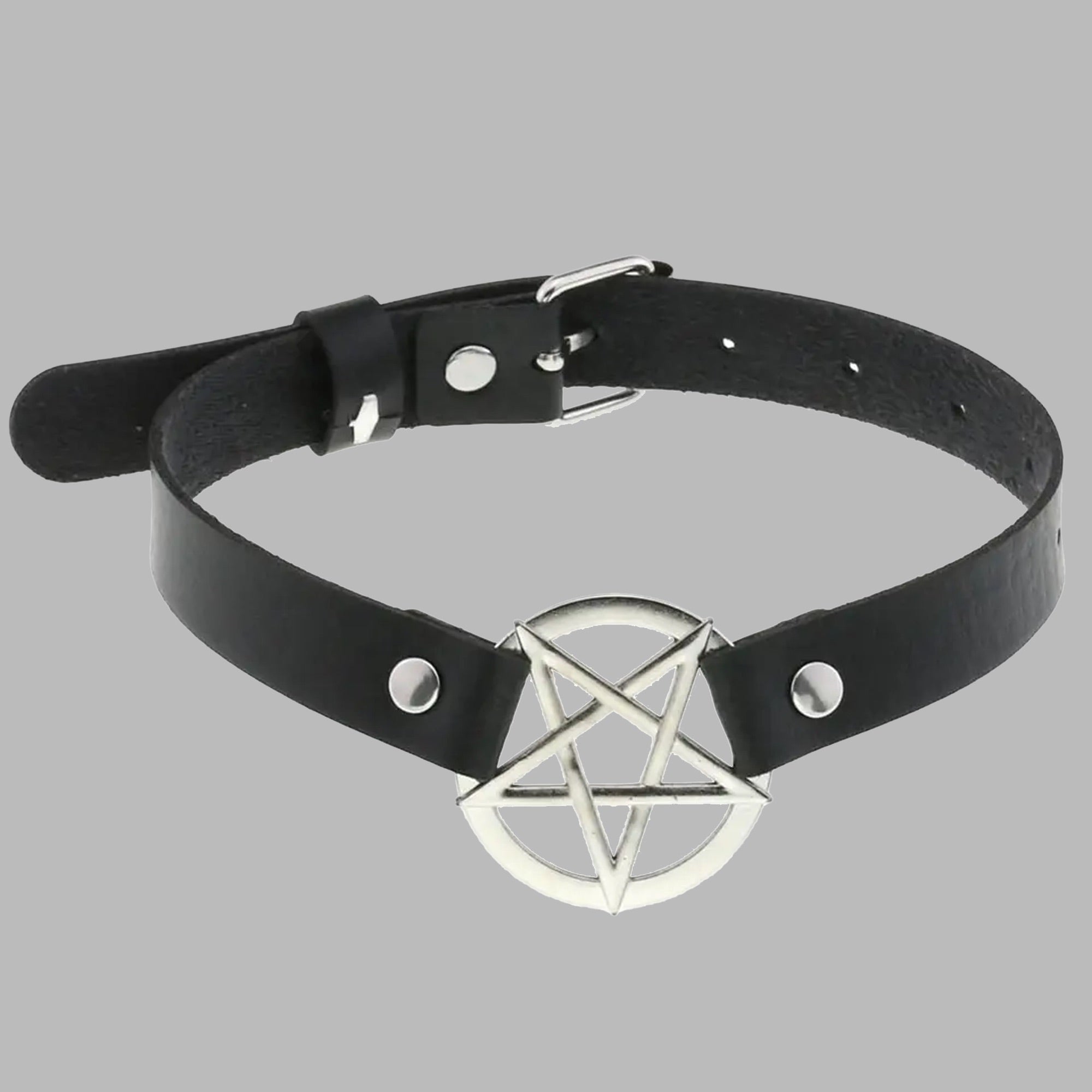 Large Pentagram Collar - Black