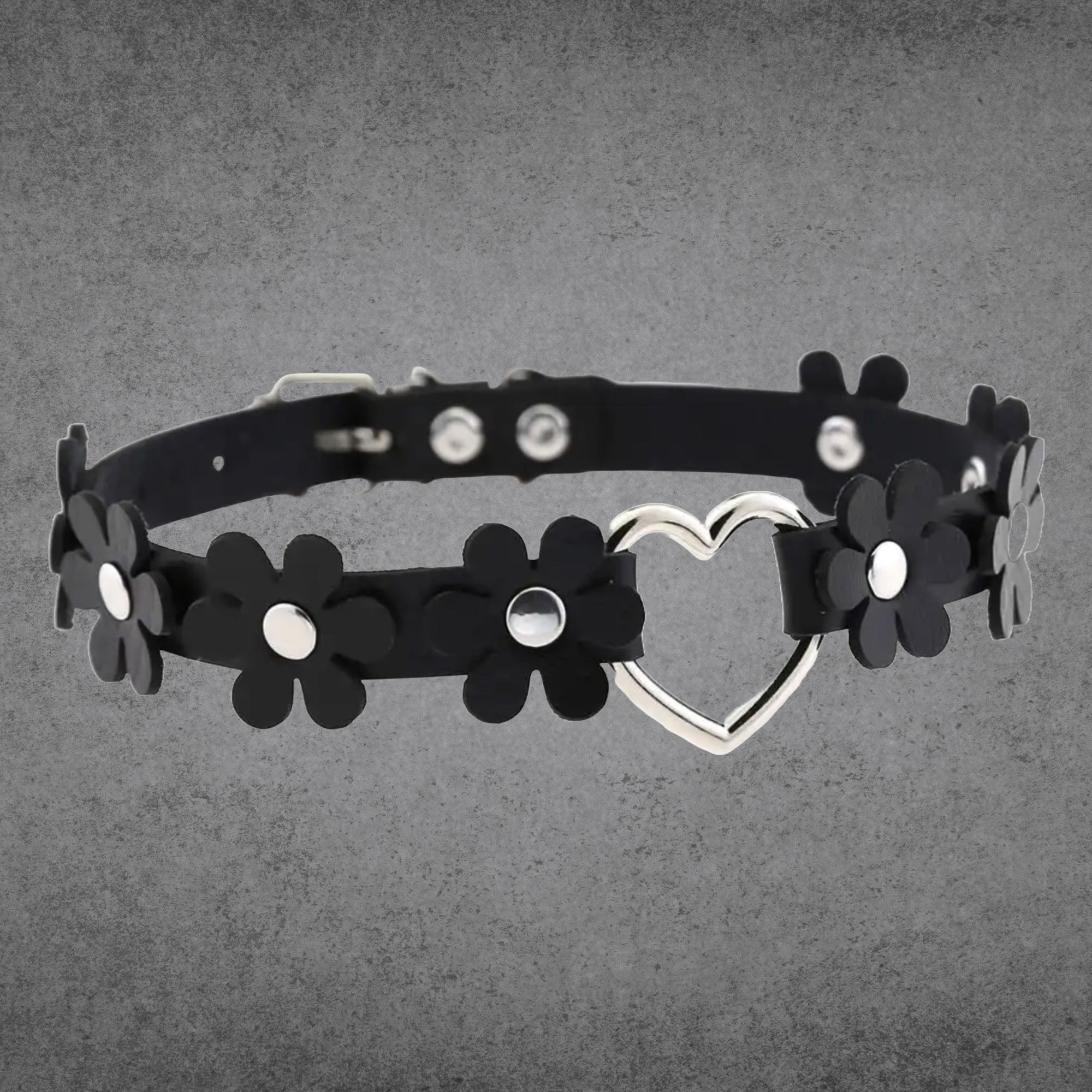 Daisy Love Herzhalsband - Schwarz