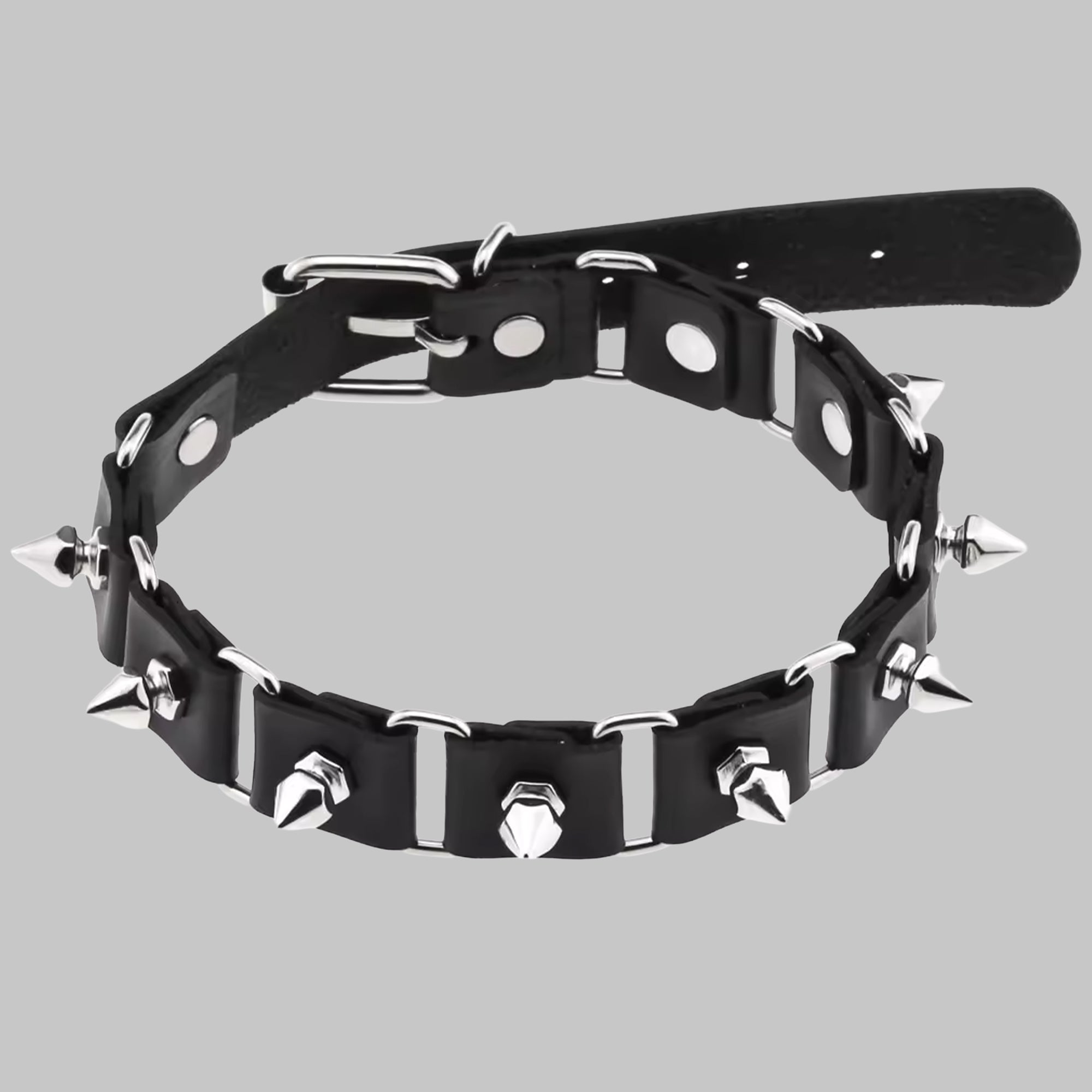 Gliederstachelhalsband – Schwarz