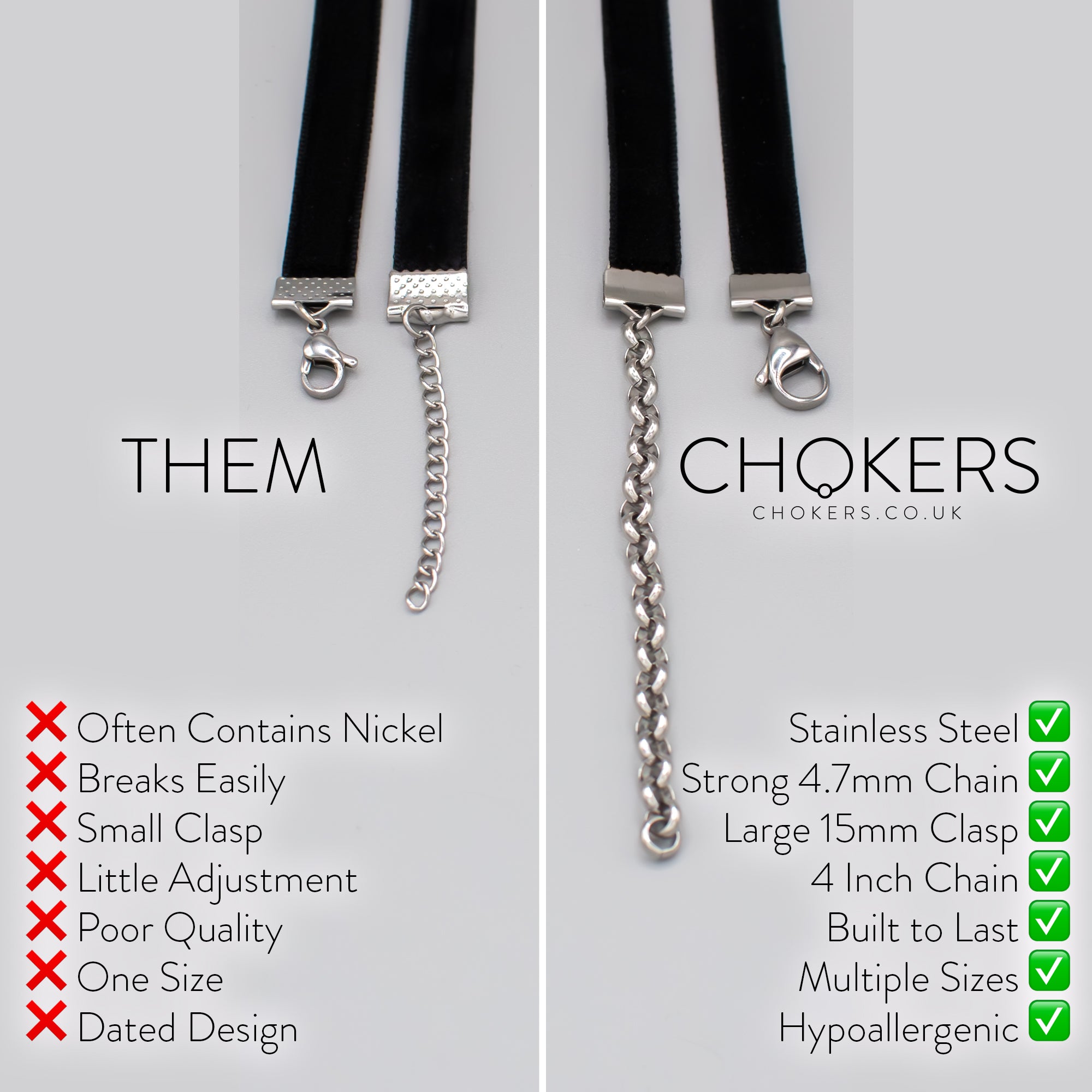 10 mm verstellbares dünnes Samt-Halsband