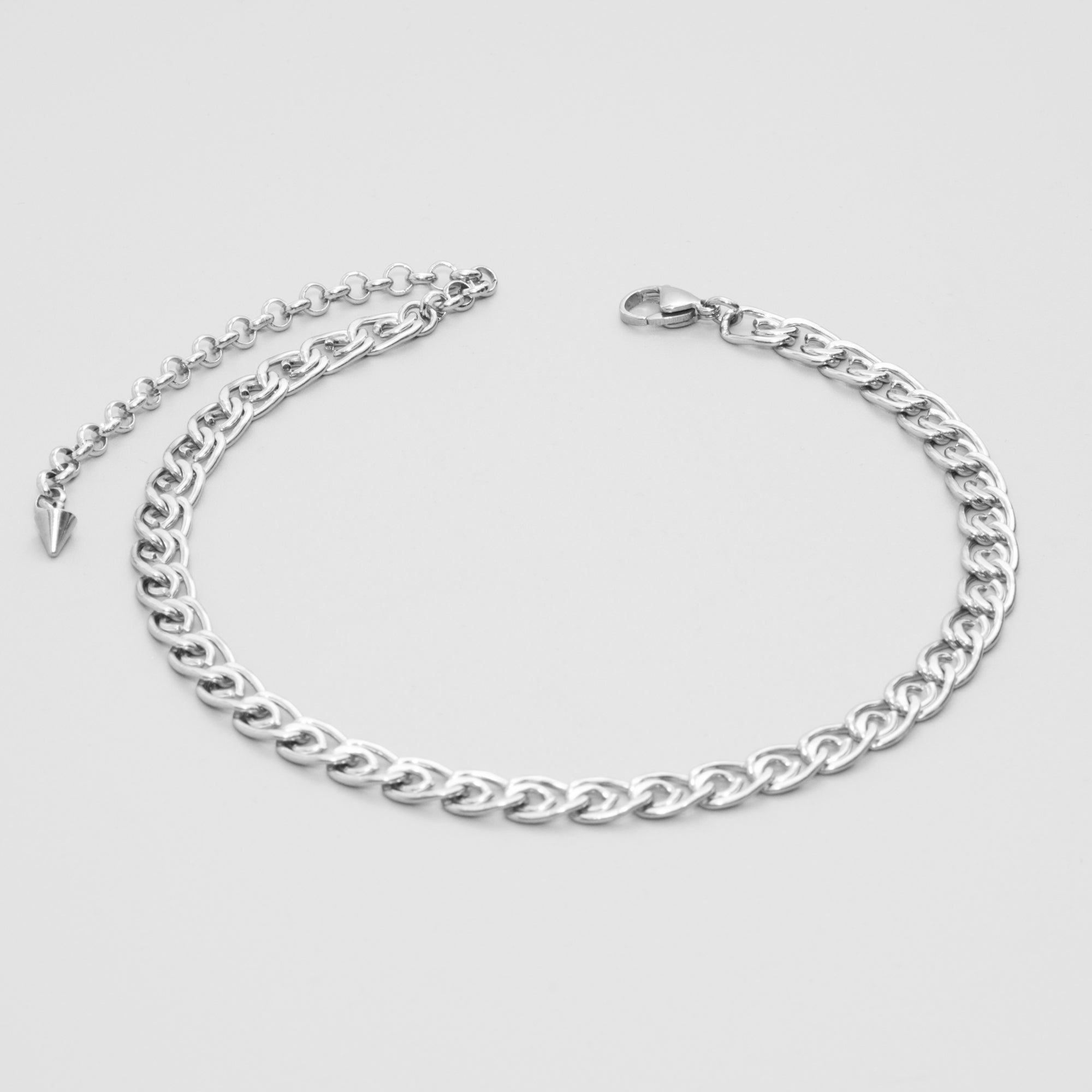 Chunky Lumachina choker necklace in silver