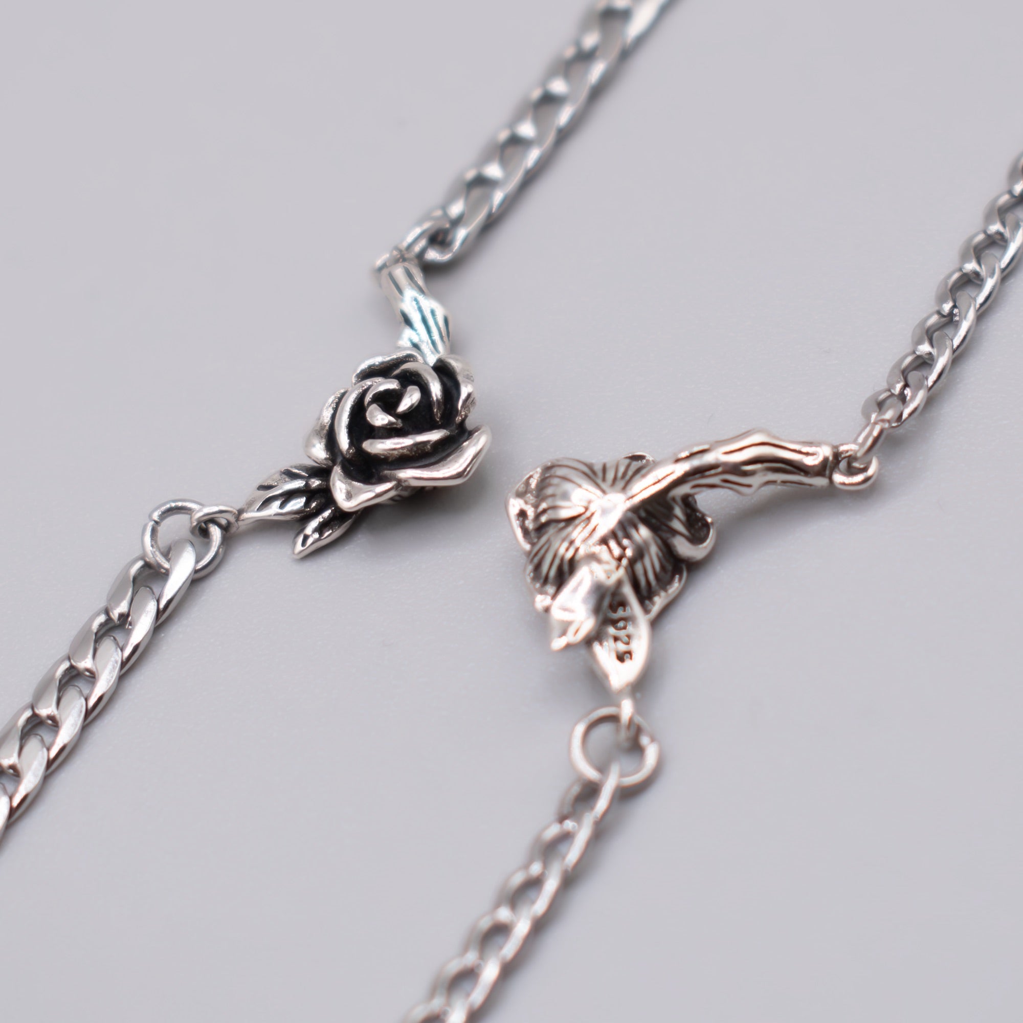 Eden Rose Gothic-Halskette (Silber)