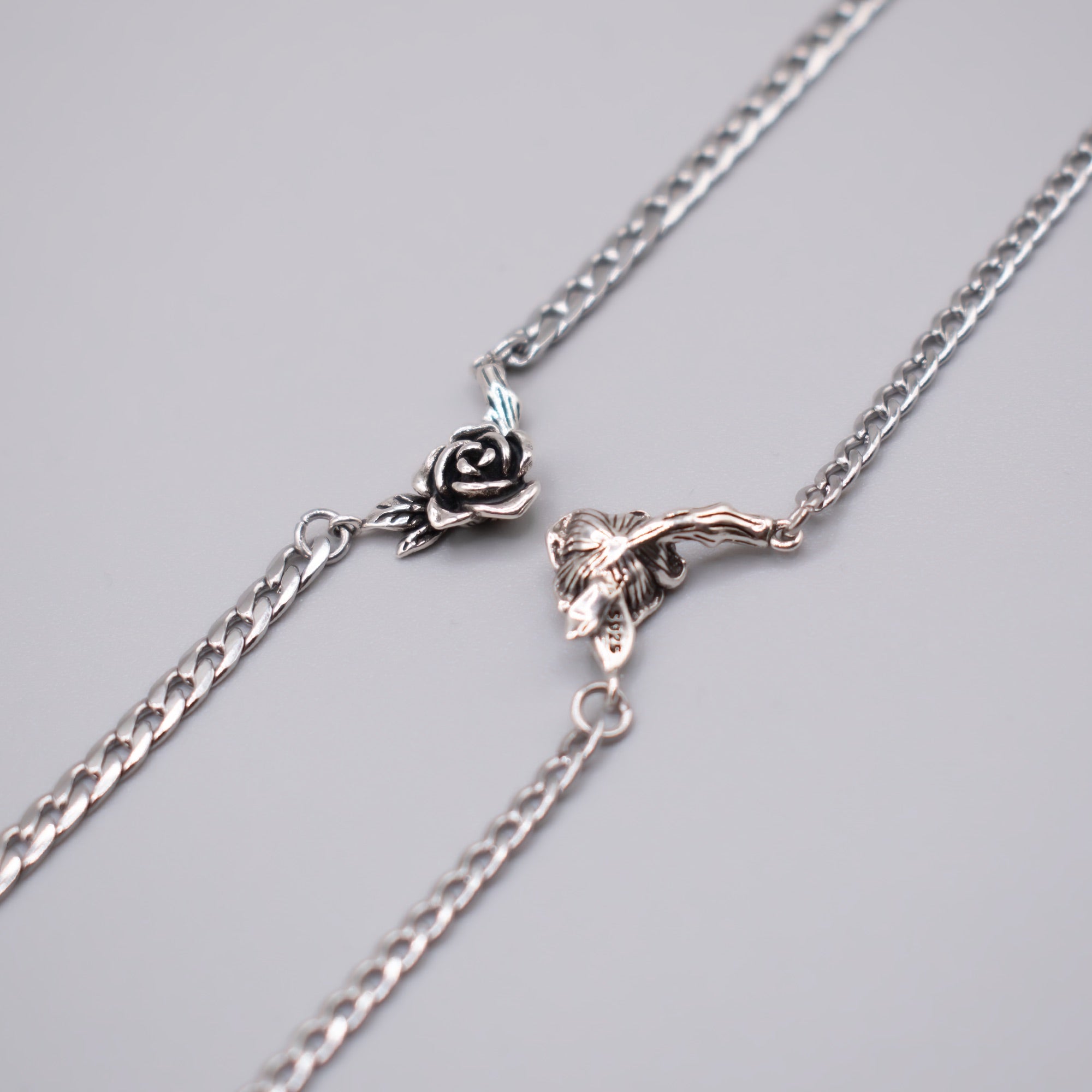 Eden Rose Gothic-Halskette (Silber)