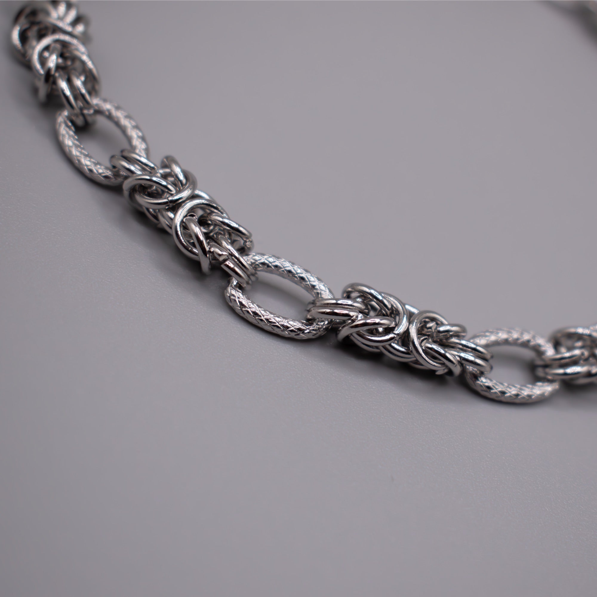 Byzantinische Halskette mit O-Ring (Silber)