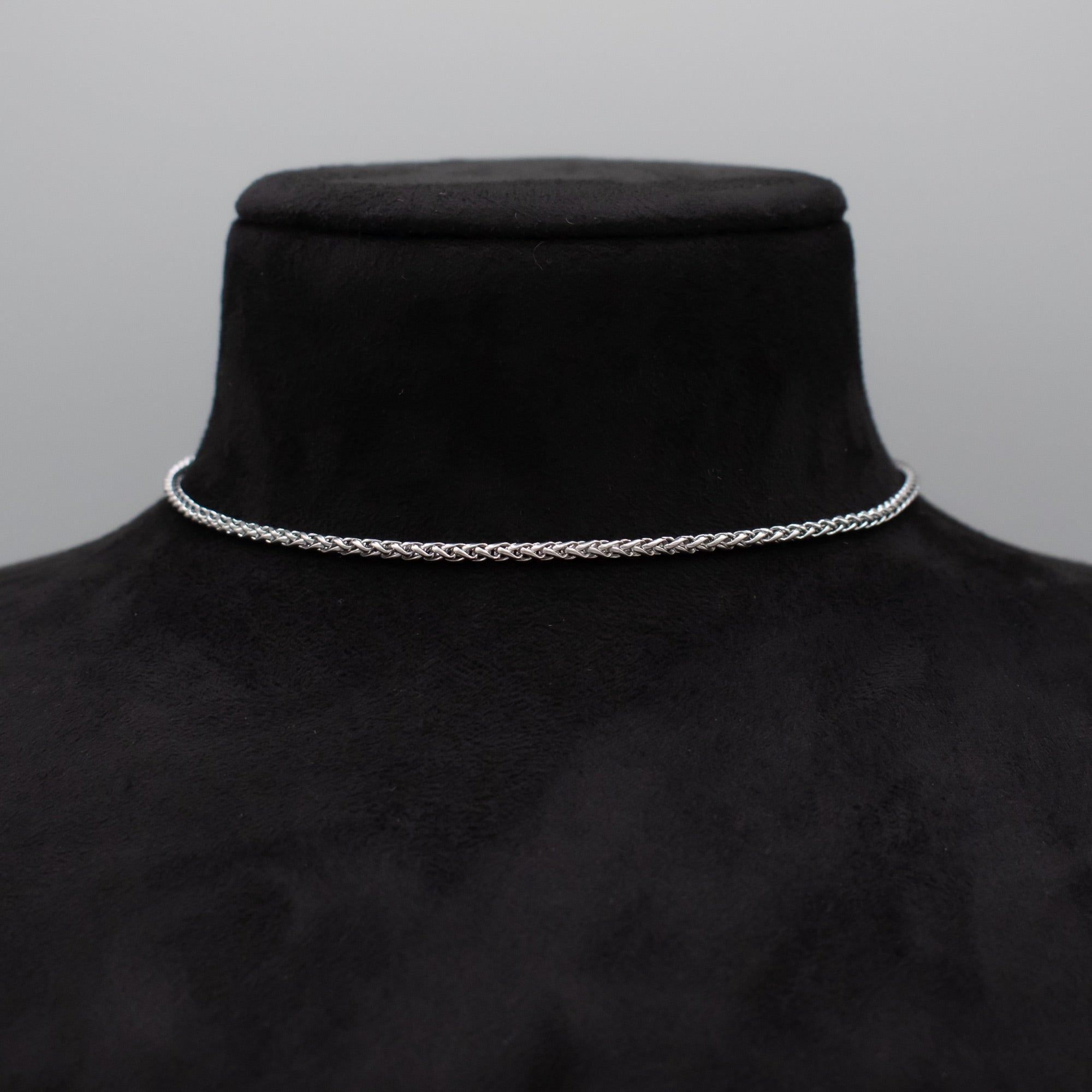 2mm wheat chain choker