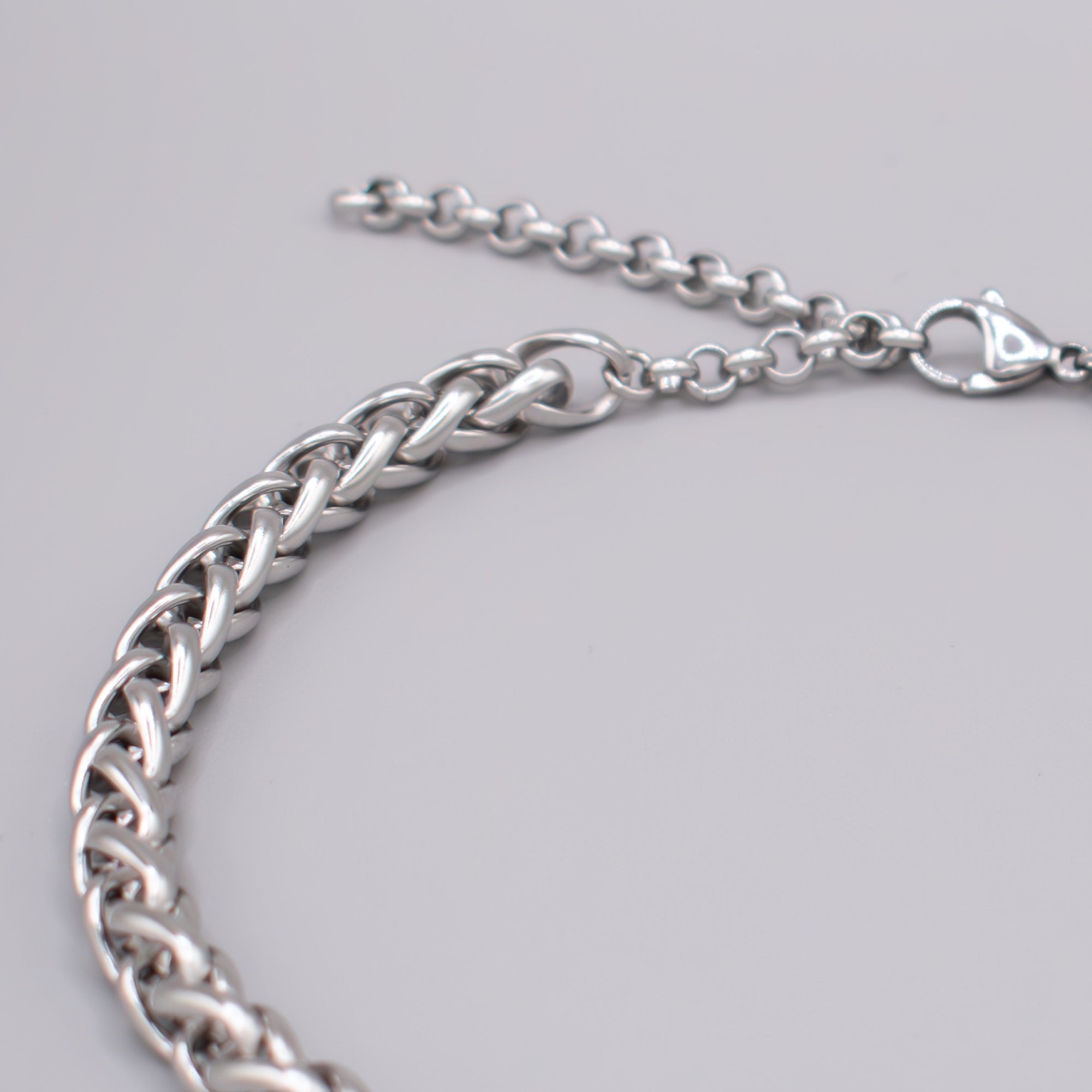 O-Ring-Fuchsschwanz-Halskette (Silber)