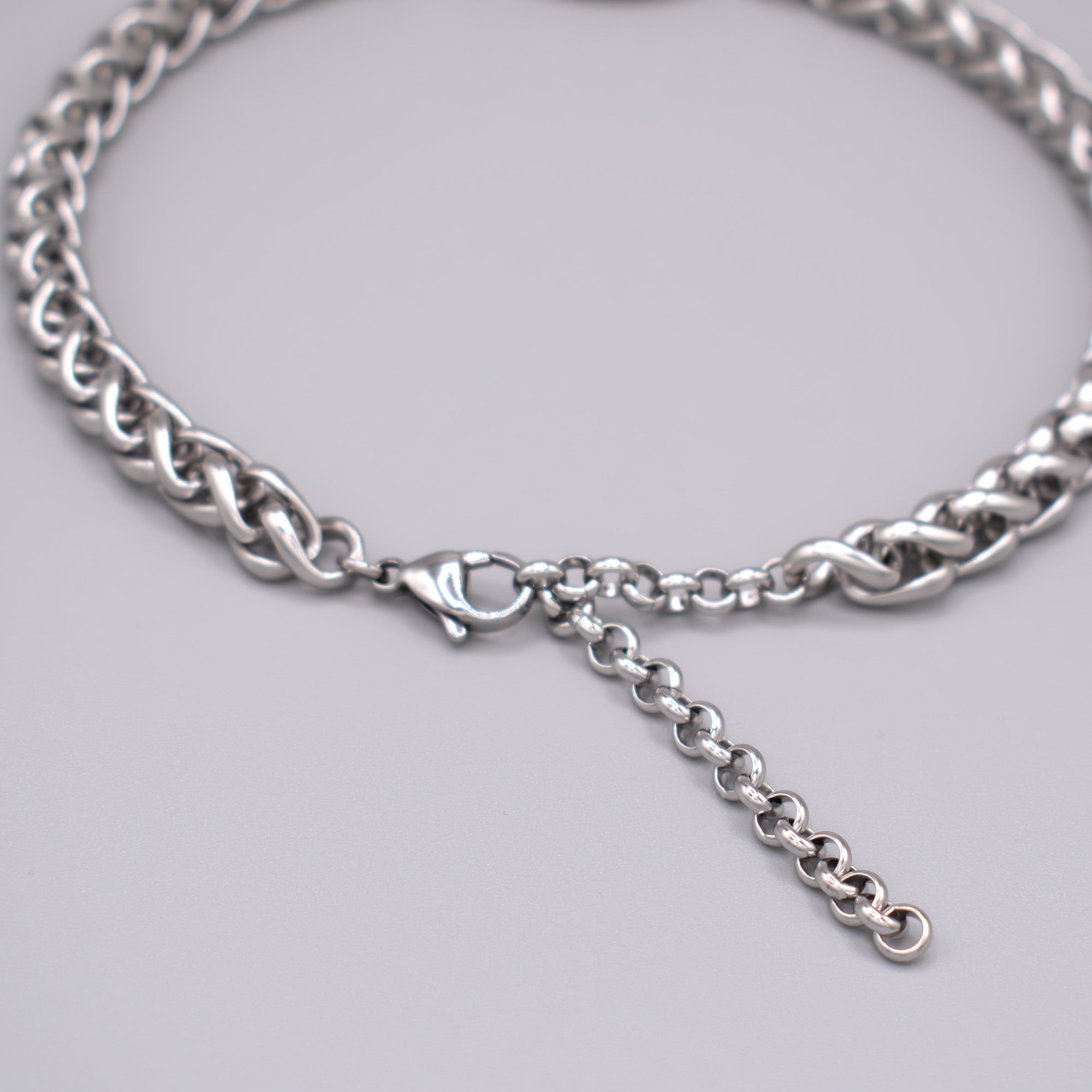 O-Ring-Fuchsschwanz-Halskette (Silber)