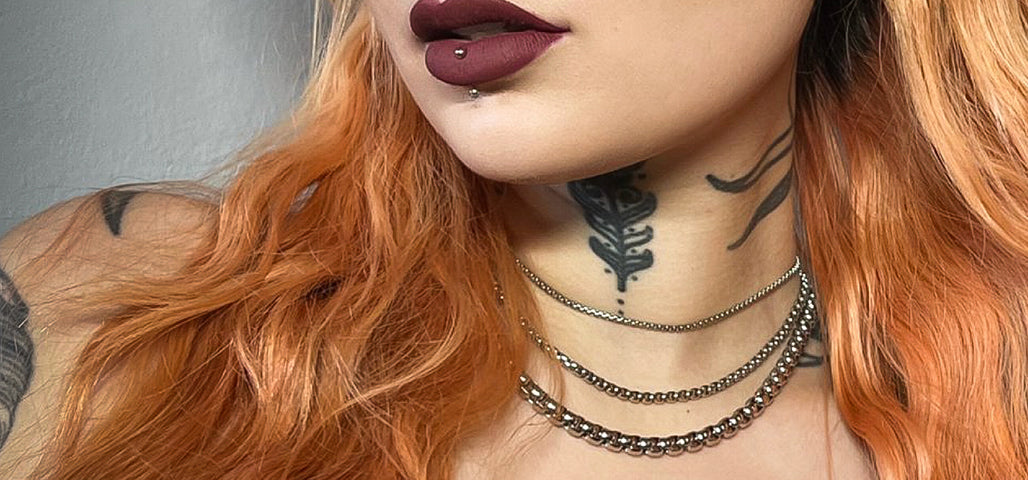 selection of plain layering box chain chokers & necklaces