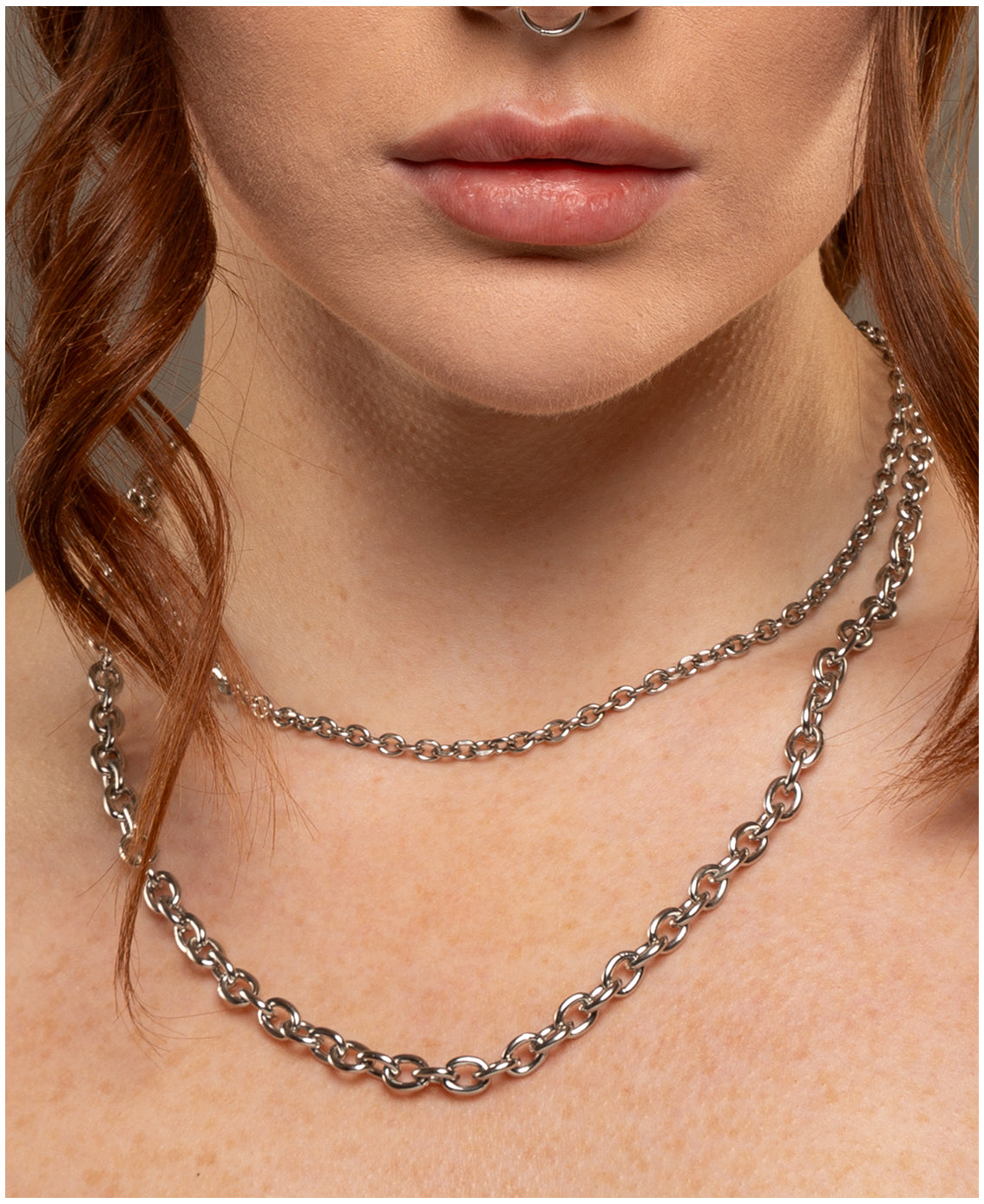 silver cable chain necklaces