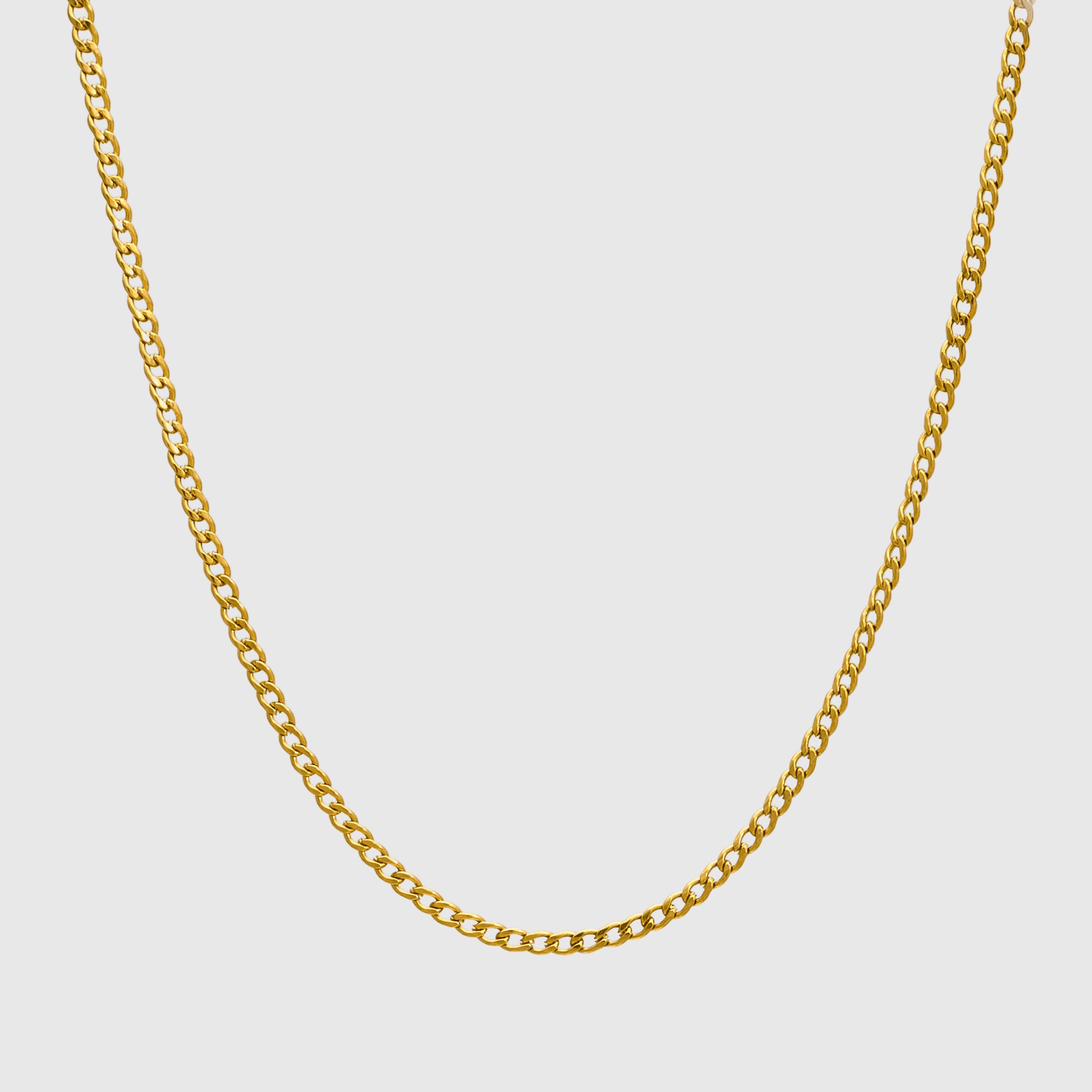 Collier à maillons cubains - (or) 3 mm