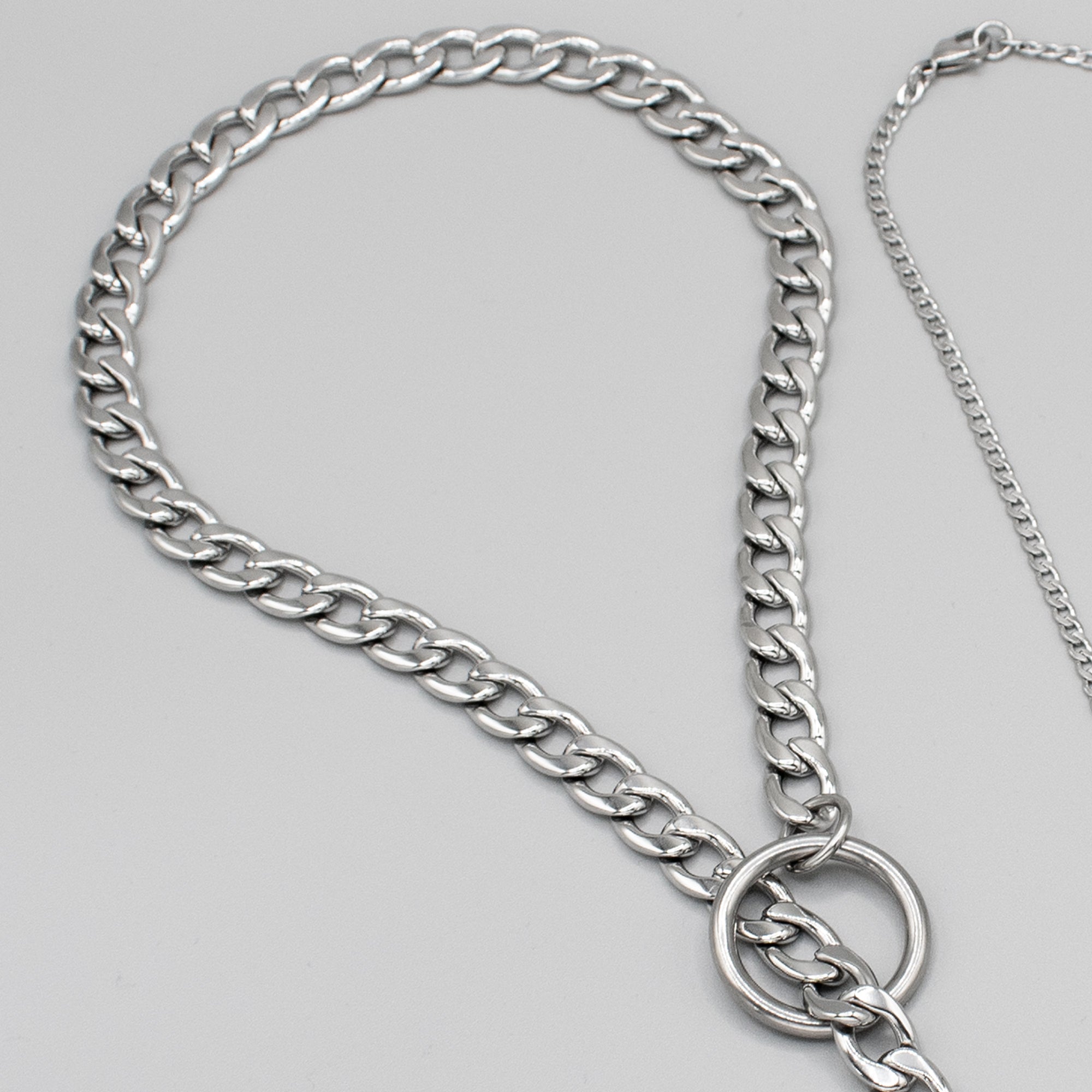 Cuban Link O Ring Slip Chain Choker - 12mm