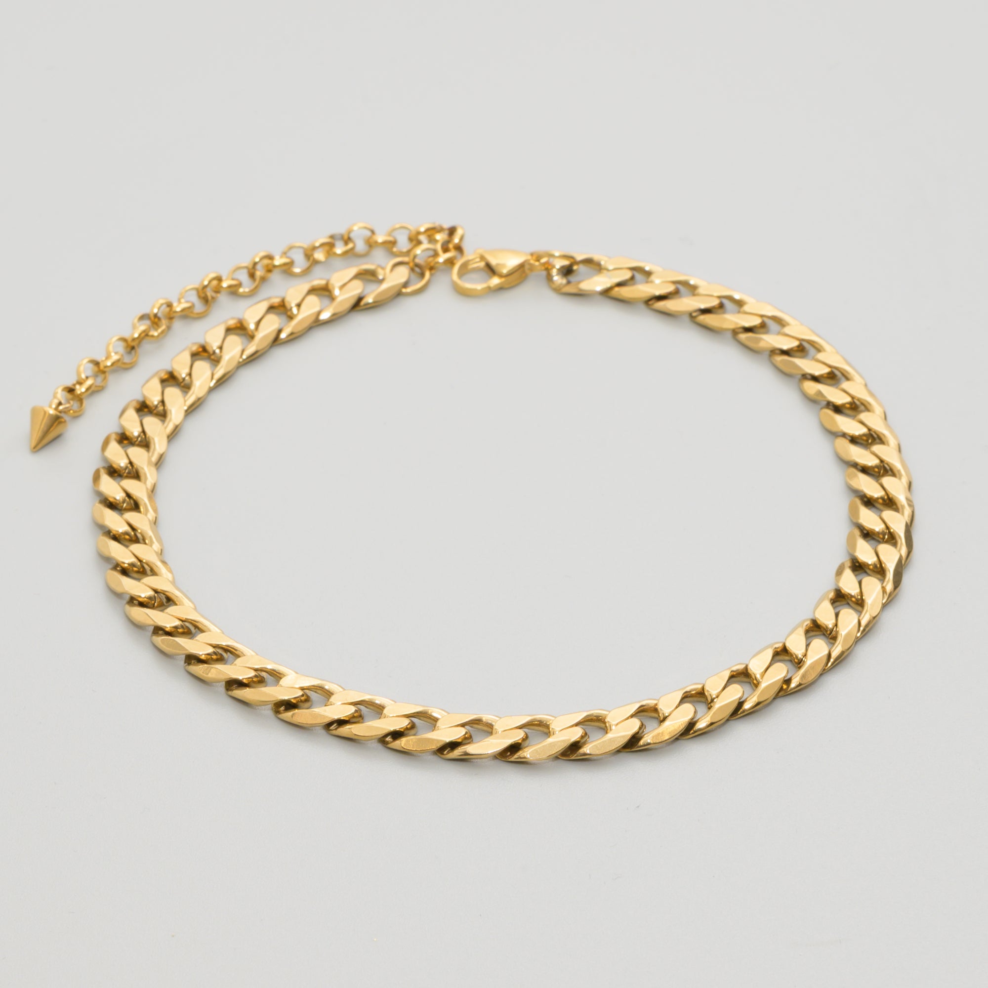chunky 10mm Gold cuban link choker chain necklace