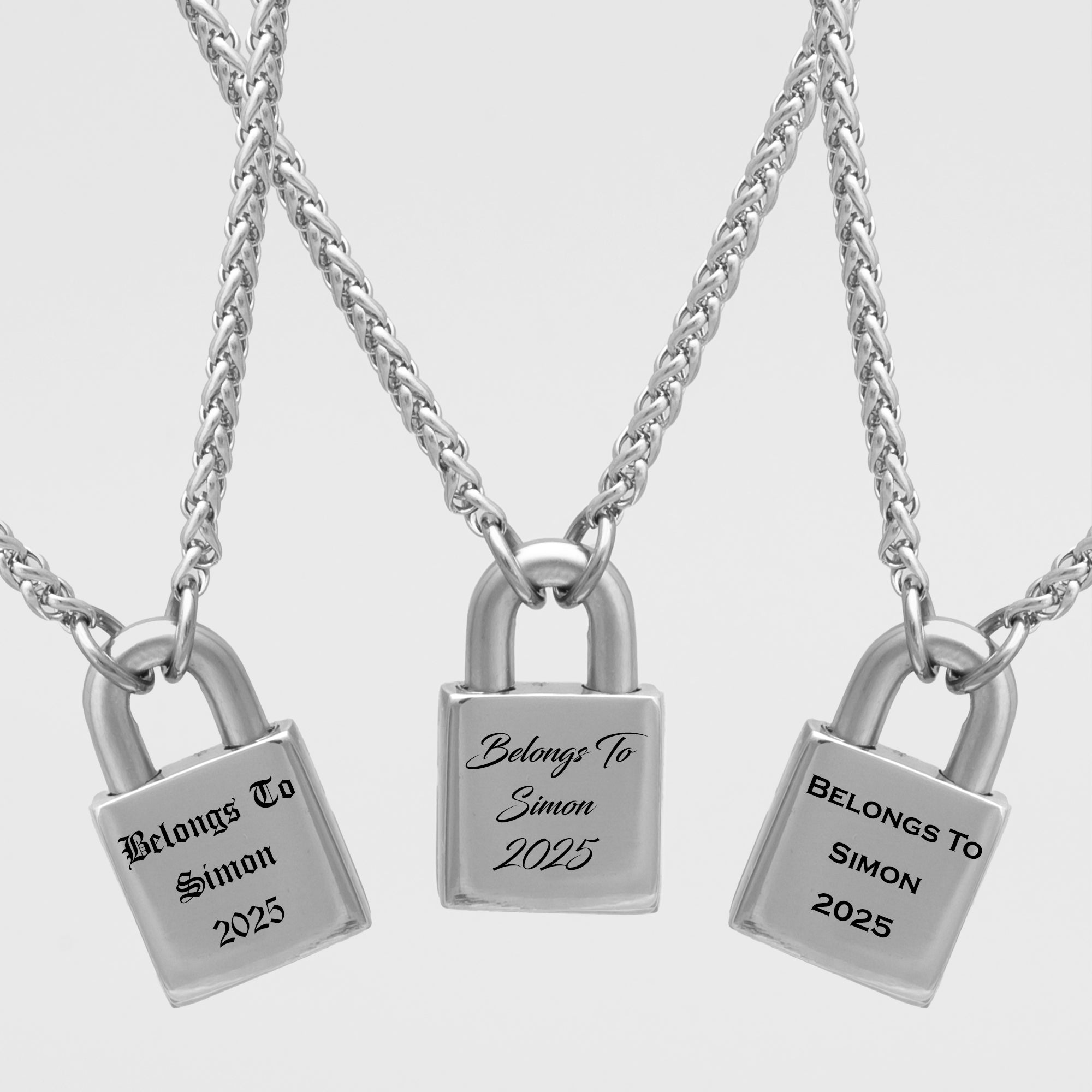 engraving font options for locking day collar