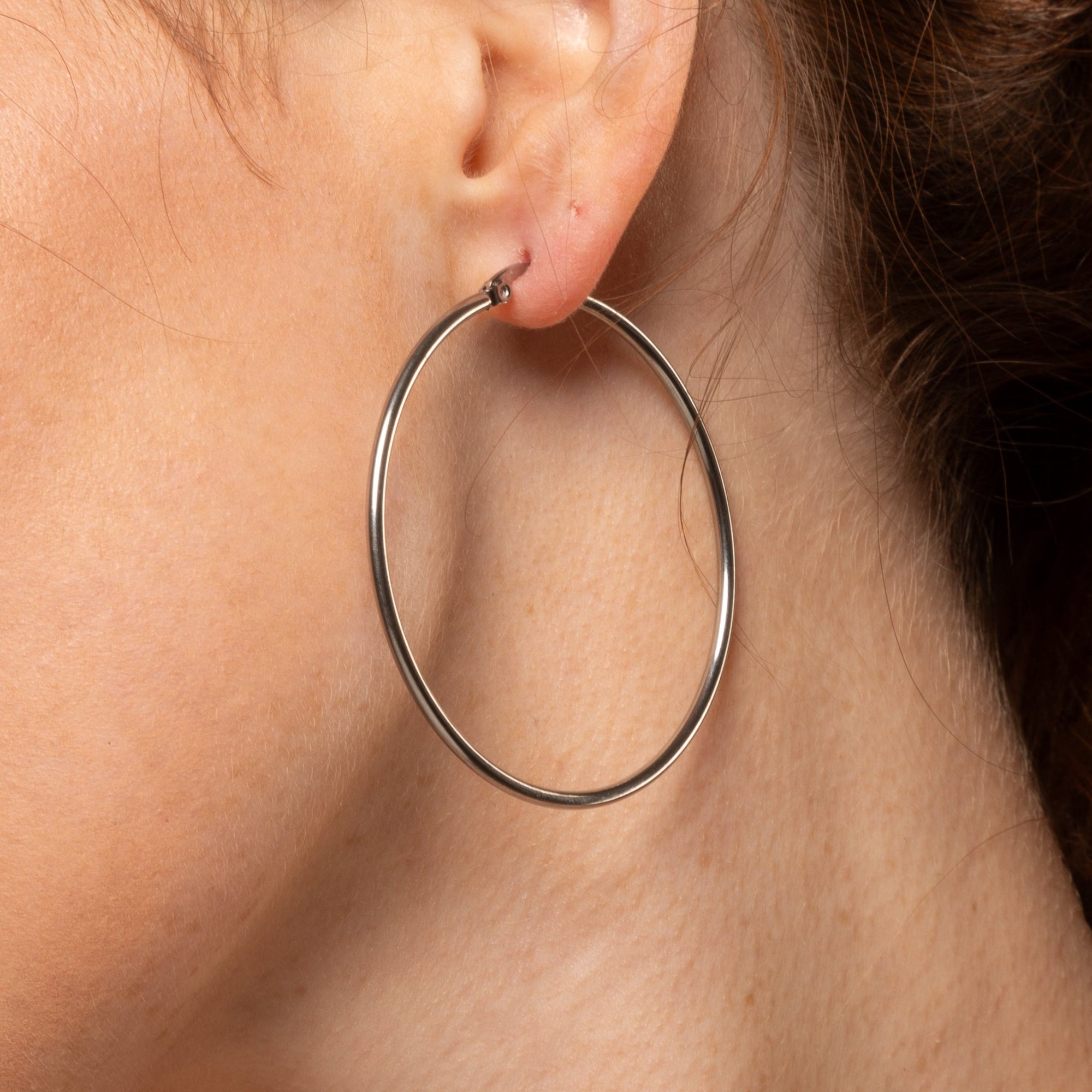 extra large silver hoop earrings