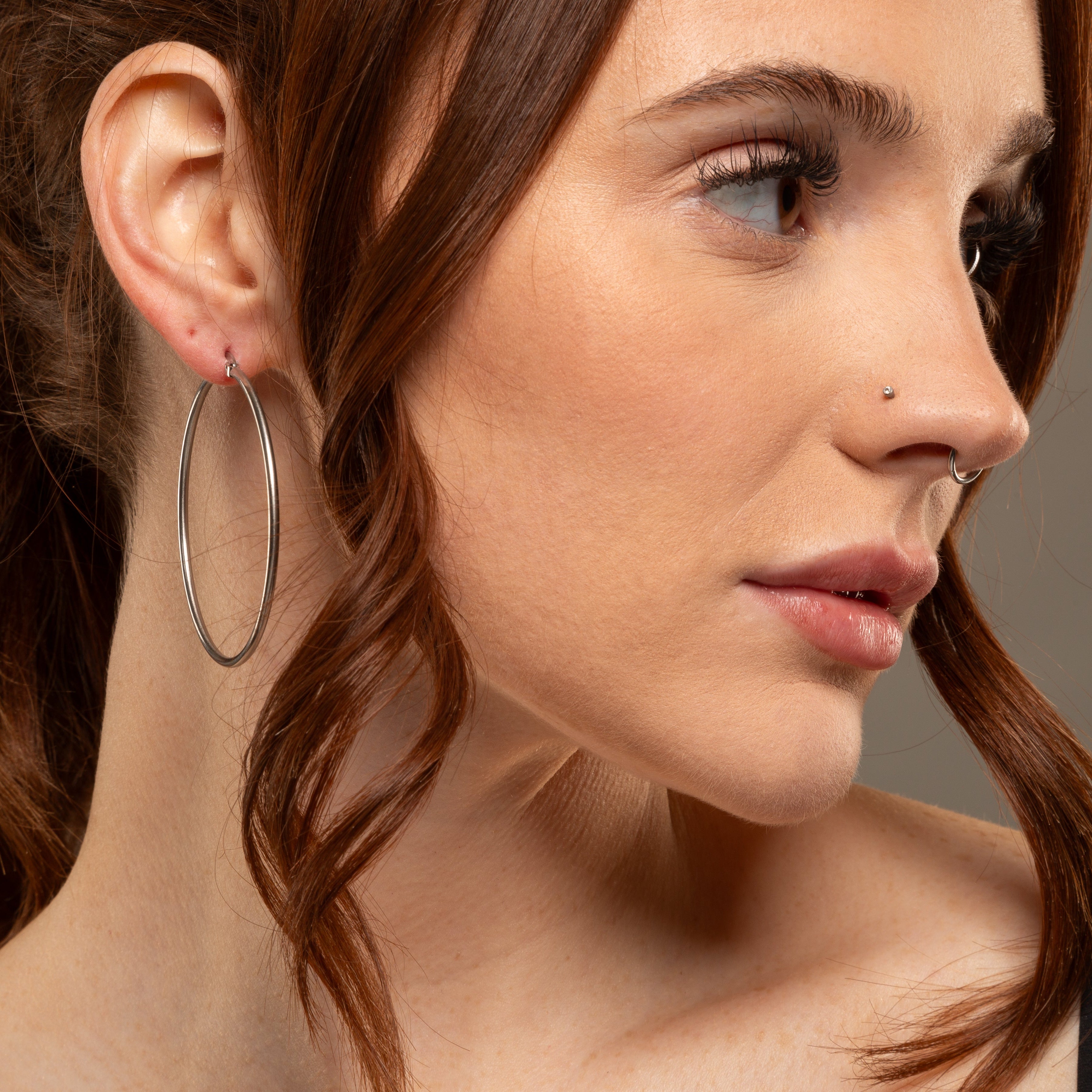 extra large silver hoop earrings