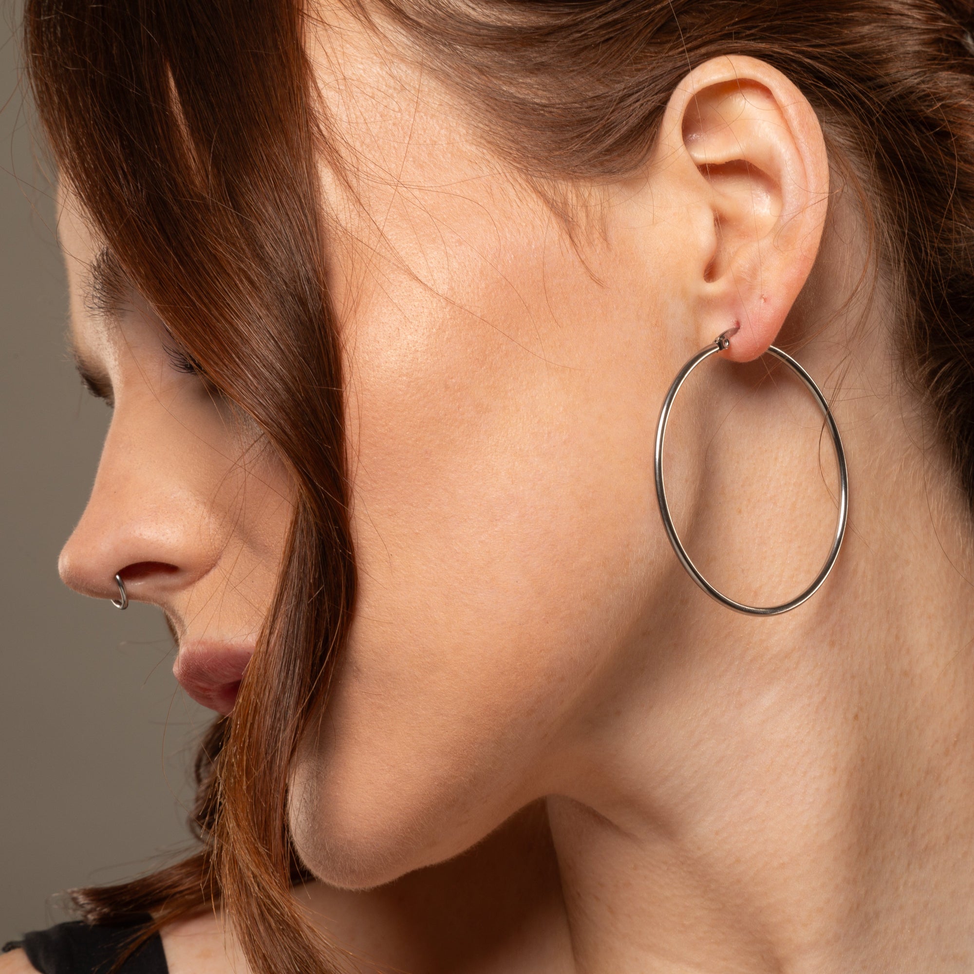 extra large silver hoop earrings