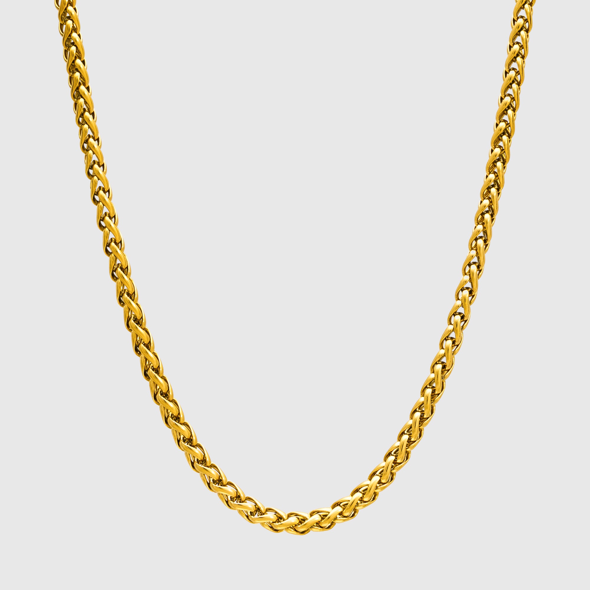 Collier en queue de renard épais - (or) 5 mm