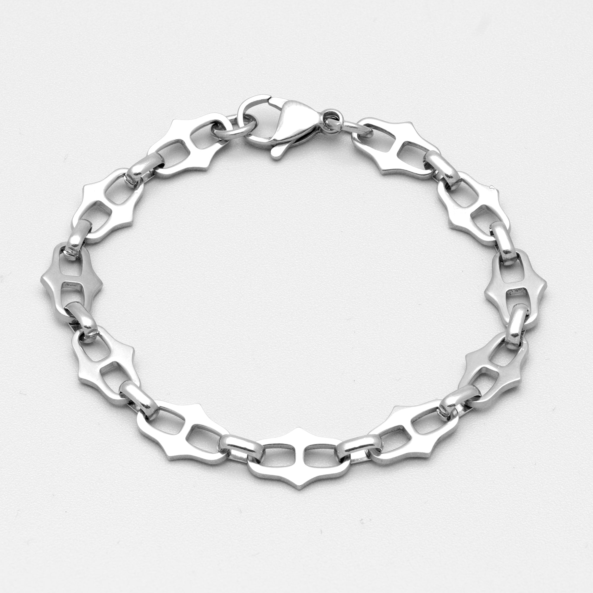 chunky gothic spiked link bracelet
