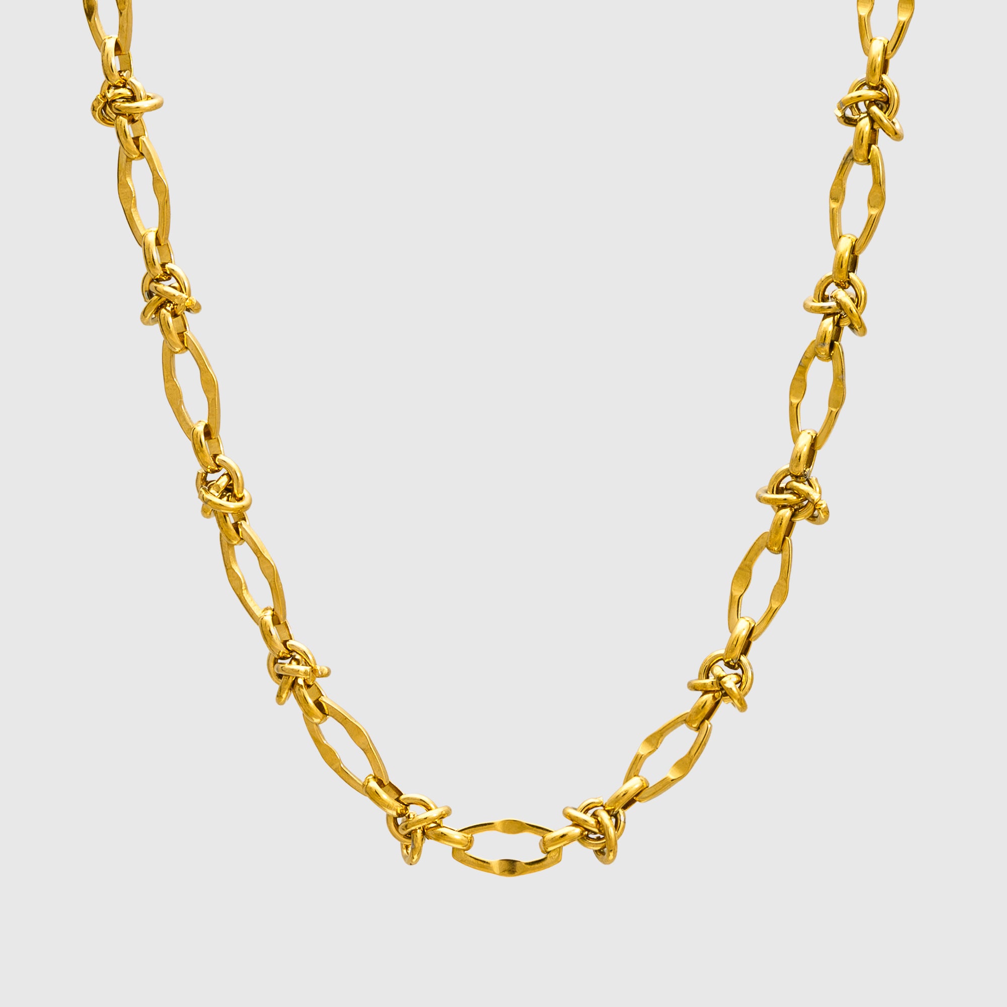 Knot Link Necklace - (Gold) 10mm