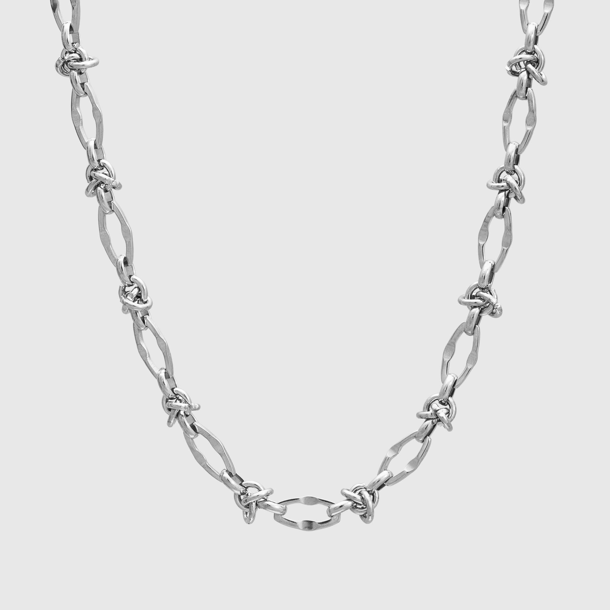 Knot Link Necklace - (Silver) 10mm