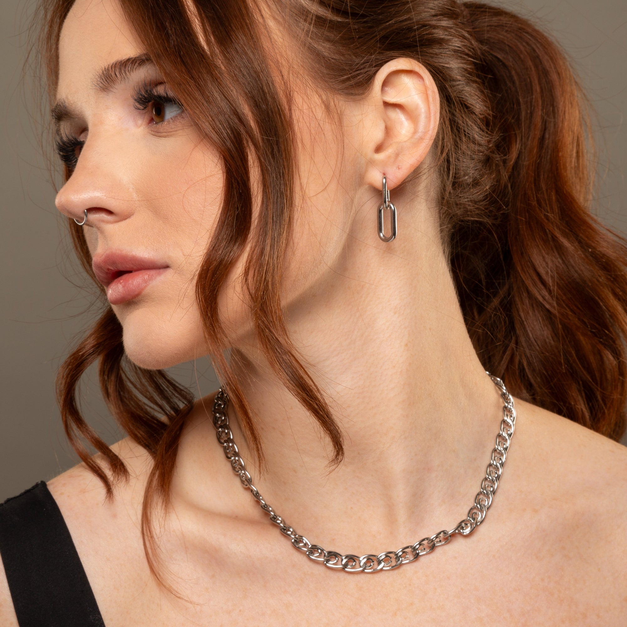 Chunky Lumachina necklace in silver