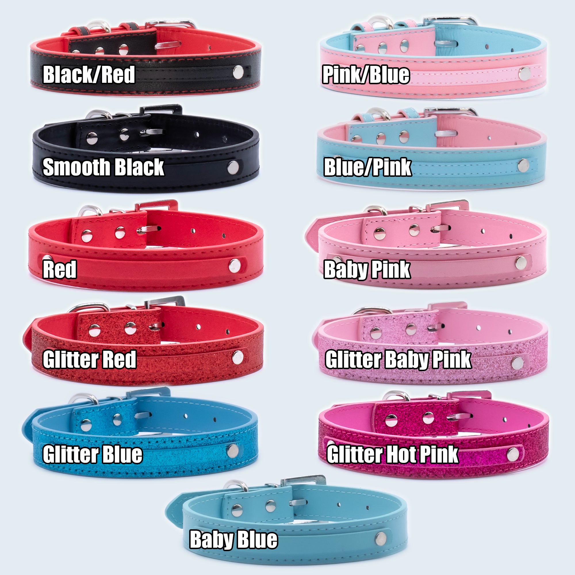 mixed colors custom name choker collars