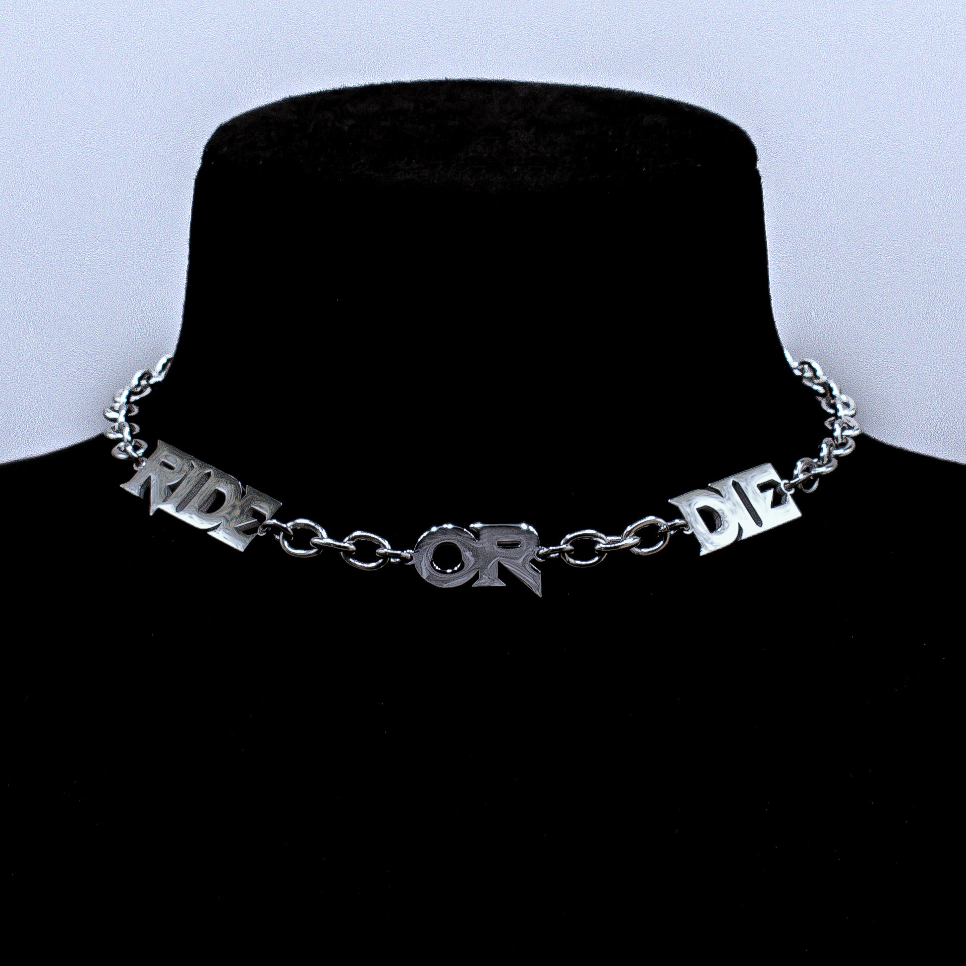 Ride Or Die Choker-Halskette (Silber)