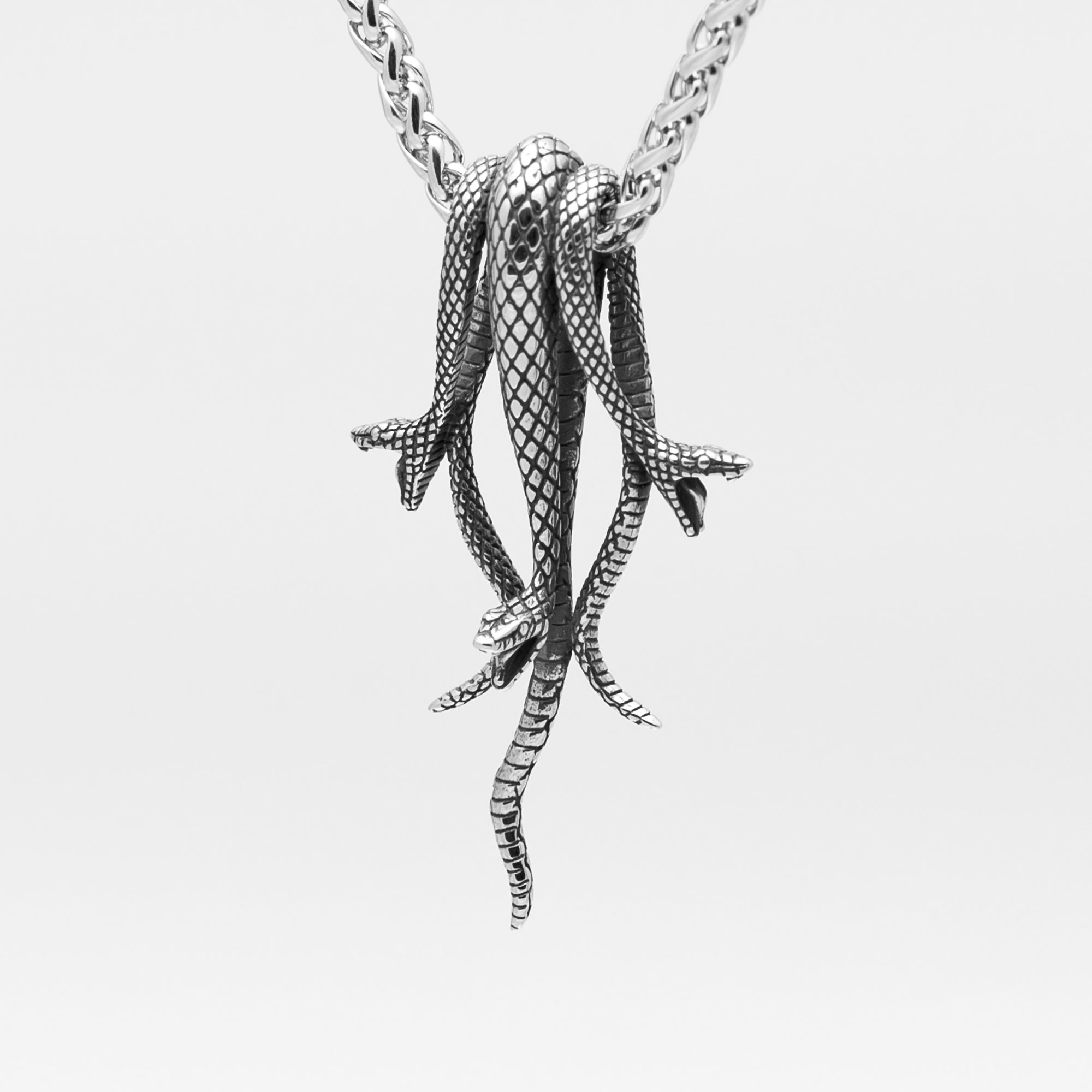 Collier pendentif Serpent's Lair (argent)