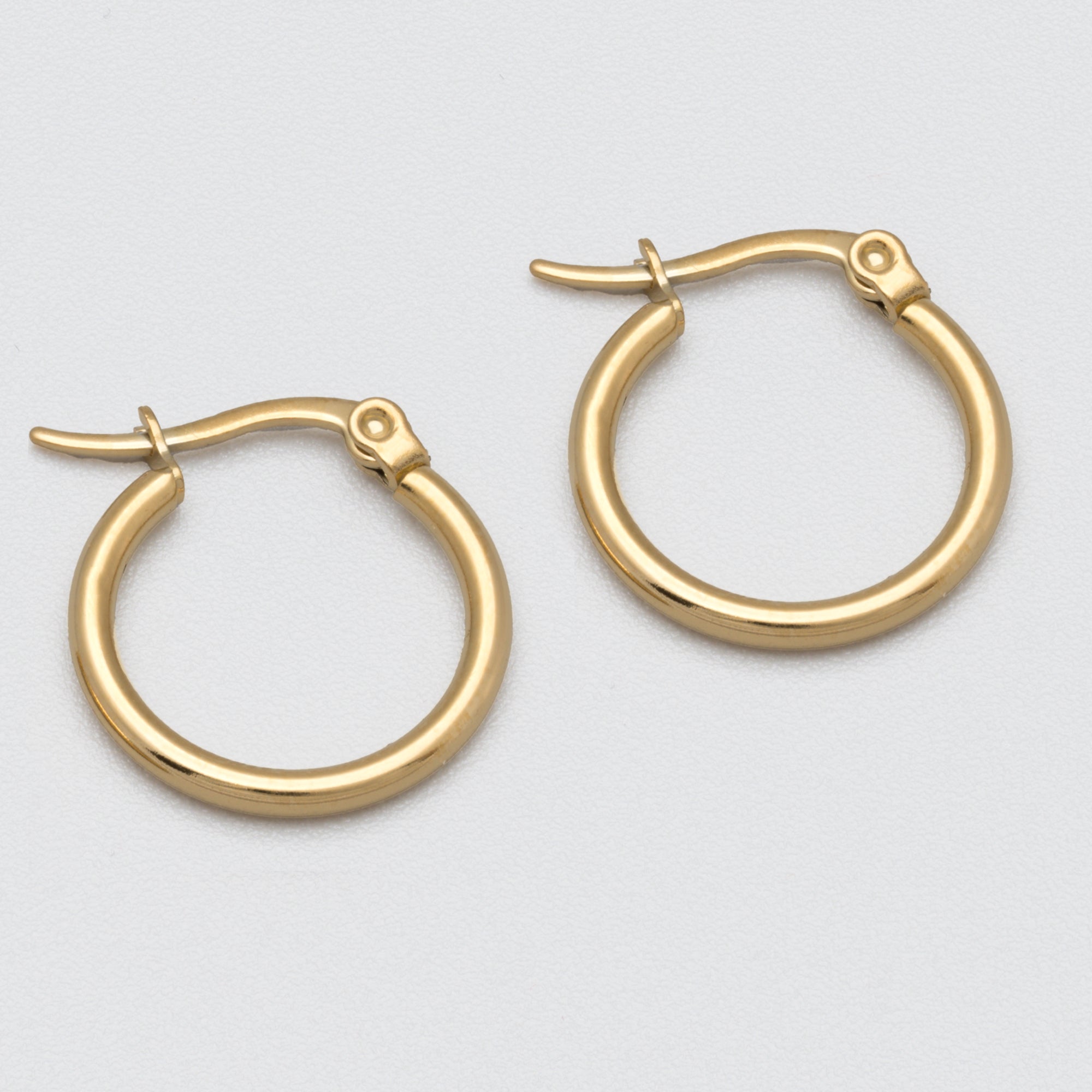 Small gold hoop earrings