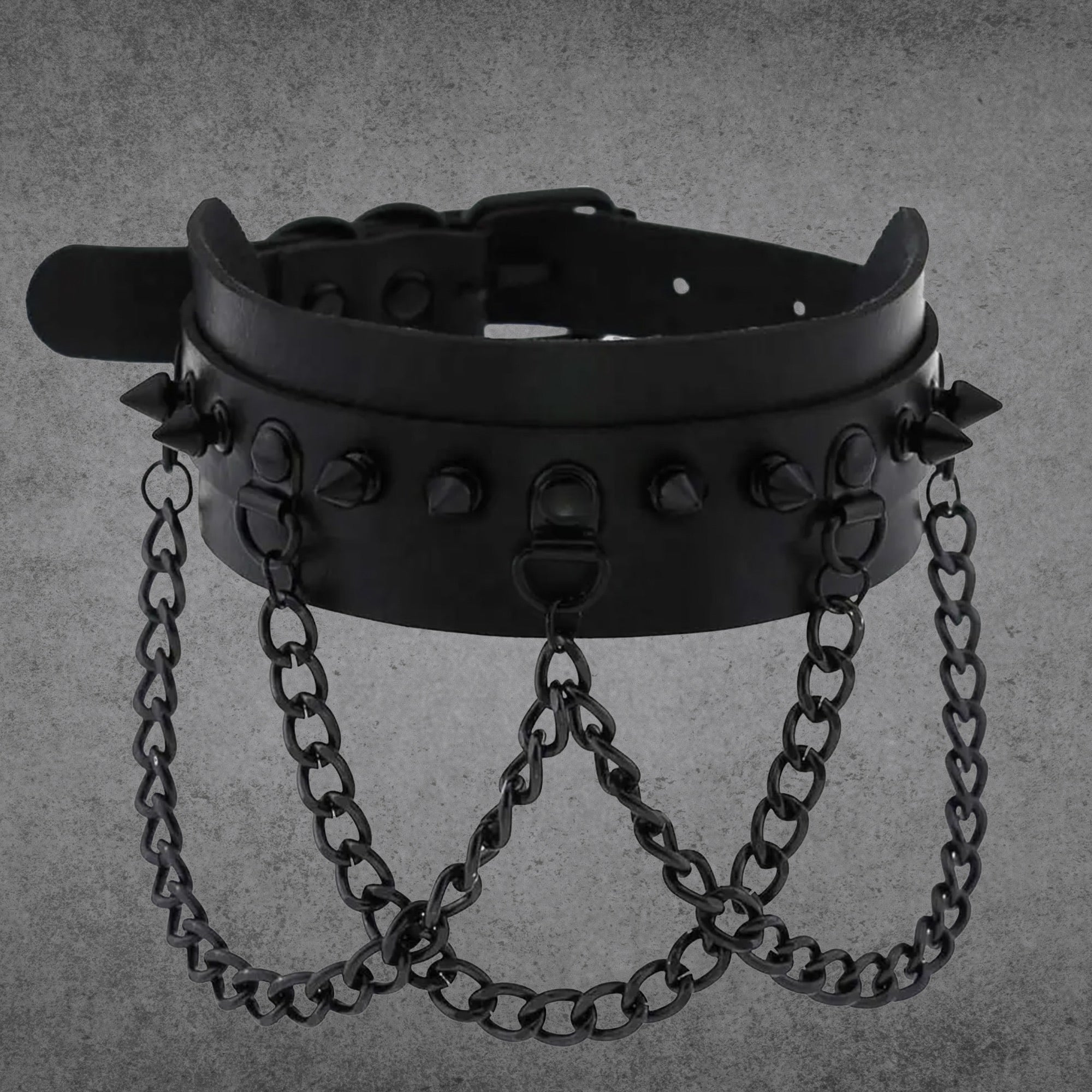 Faux Leather Choker Collars