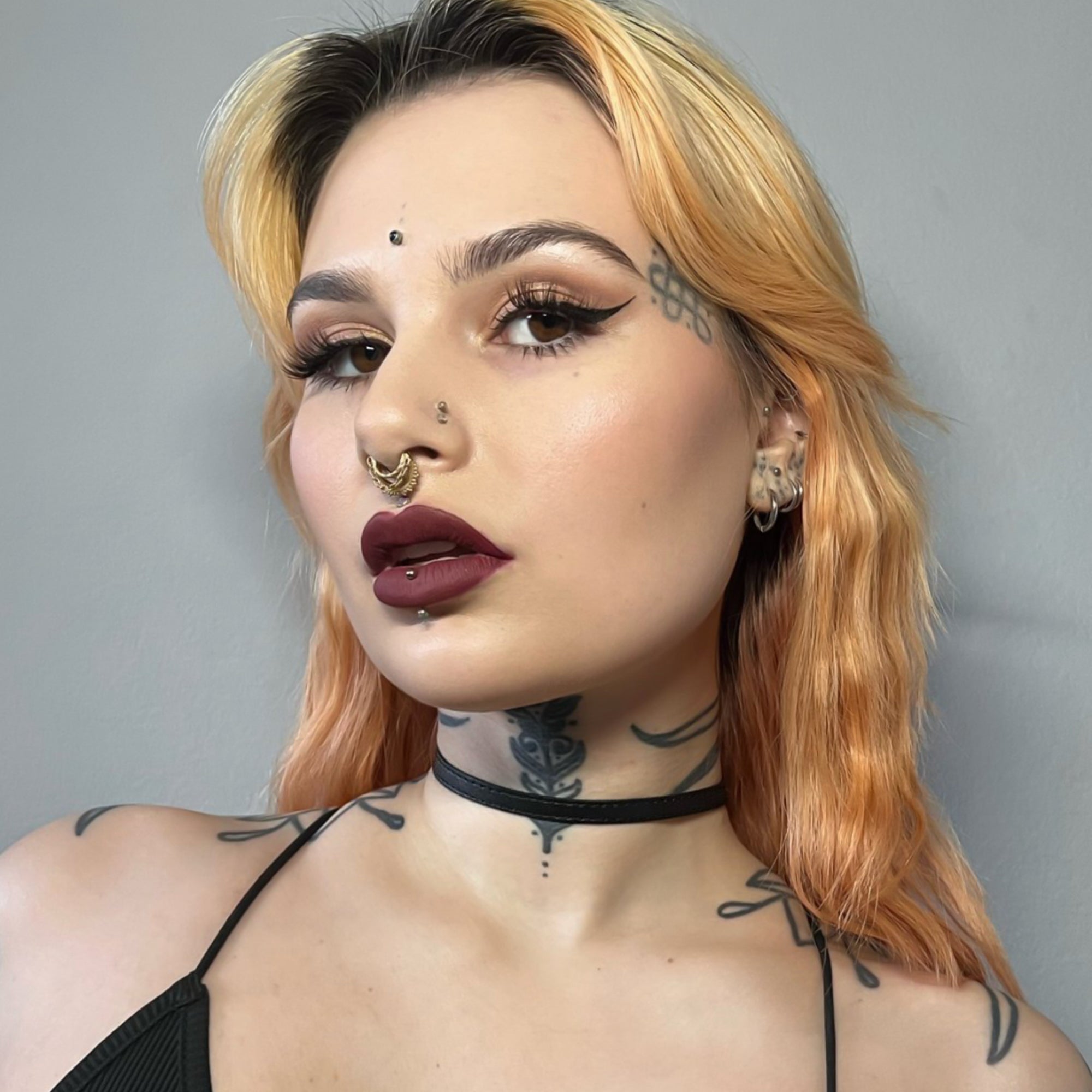 Faux leather choker collection