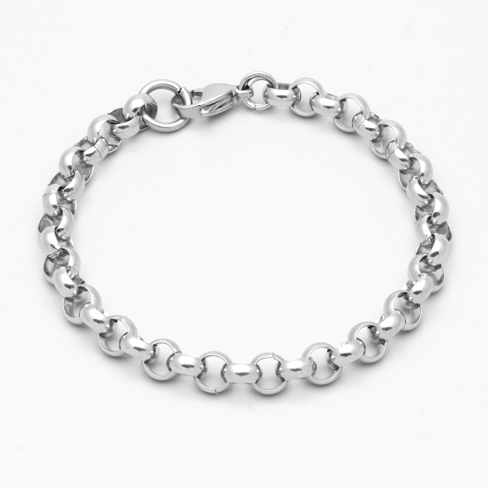 chunky silver belcher bracelet 10mm wide