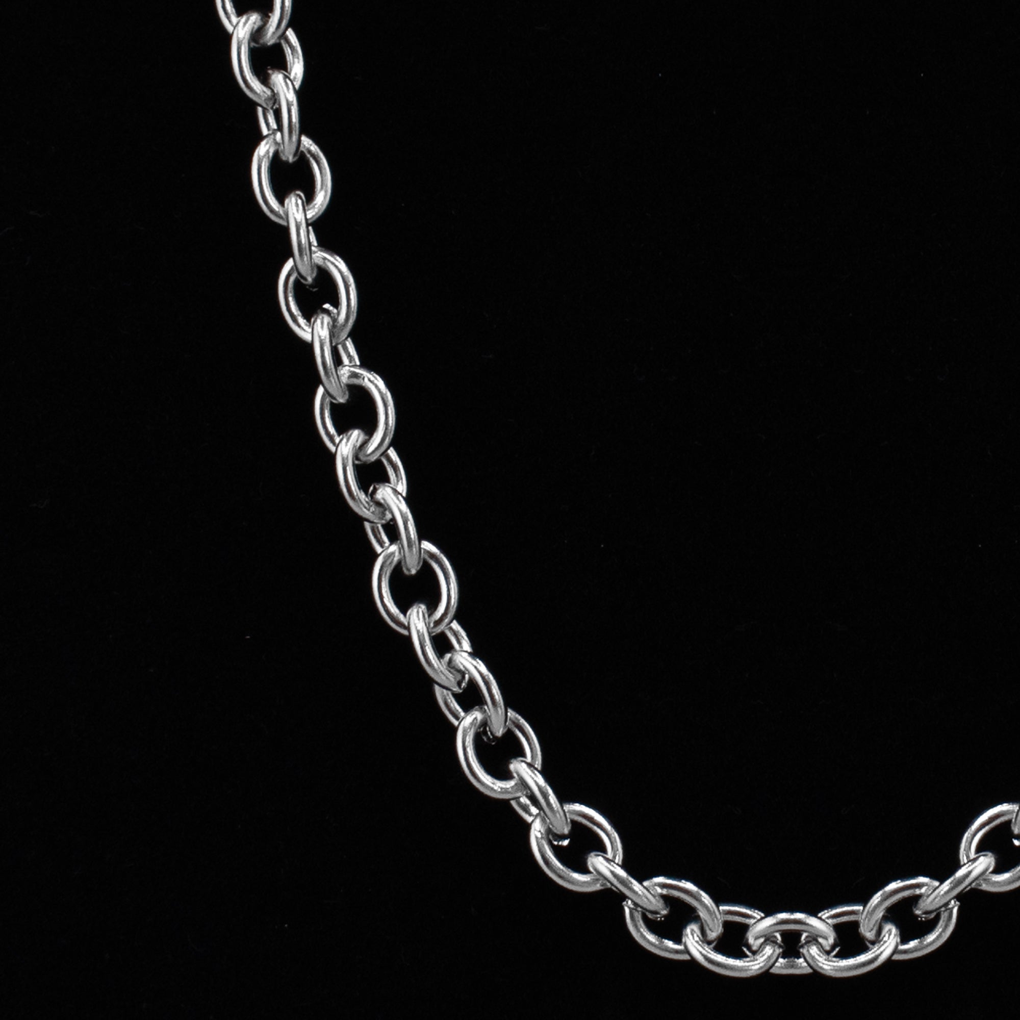 Chunky Cable Chain Necklace - (Silver) 10mm