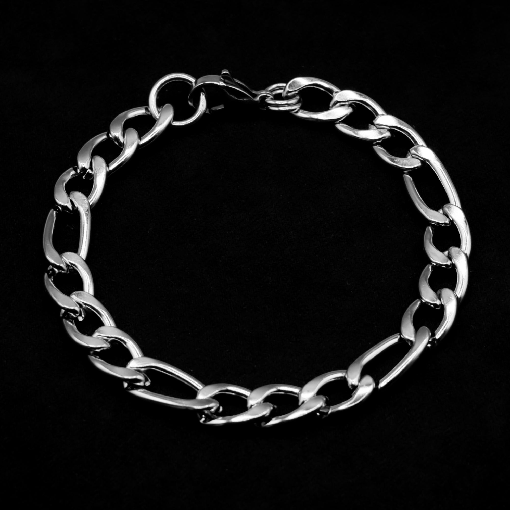 Figaro Bracelet - (Silver) 10mm