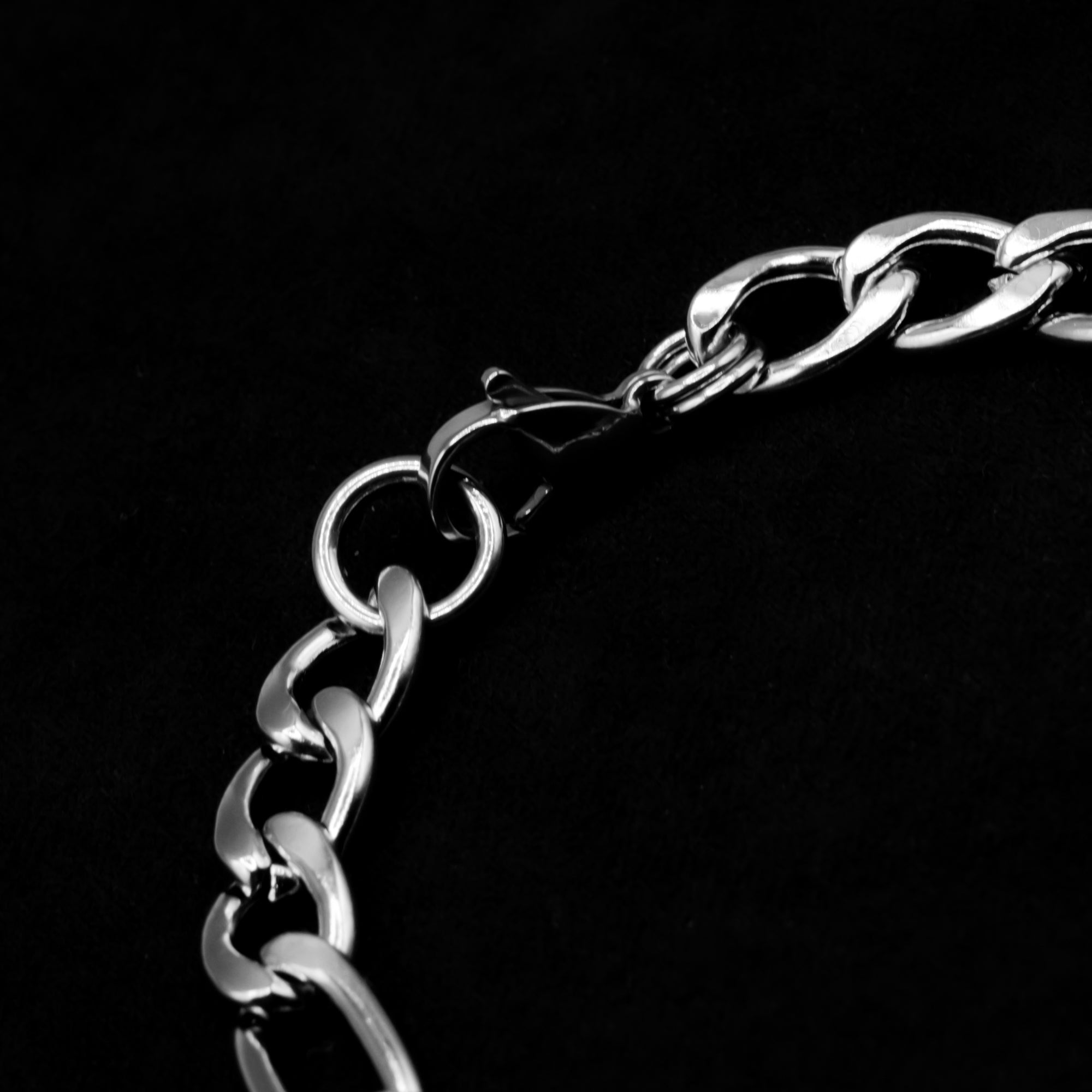 Figaro Chain Bracelet - (Silver) 10mm