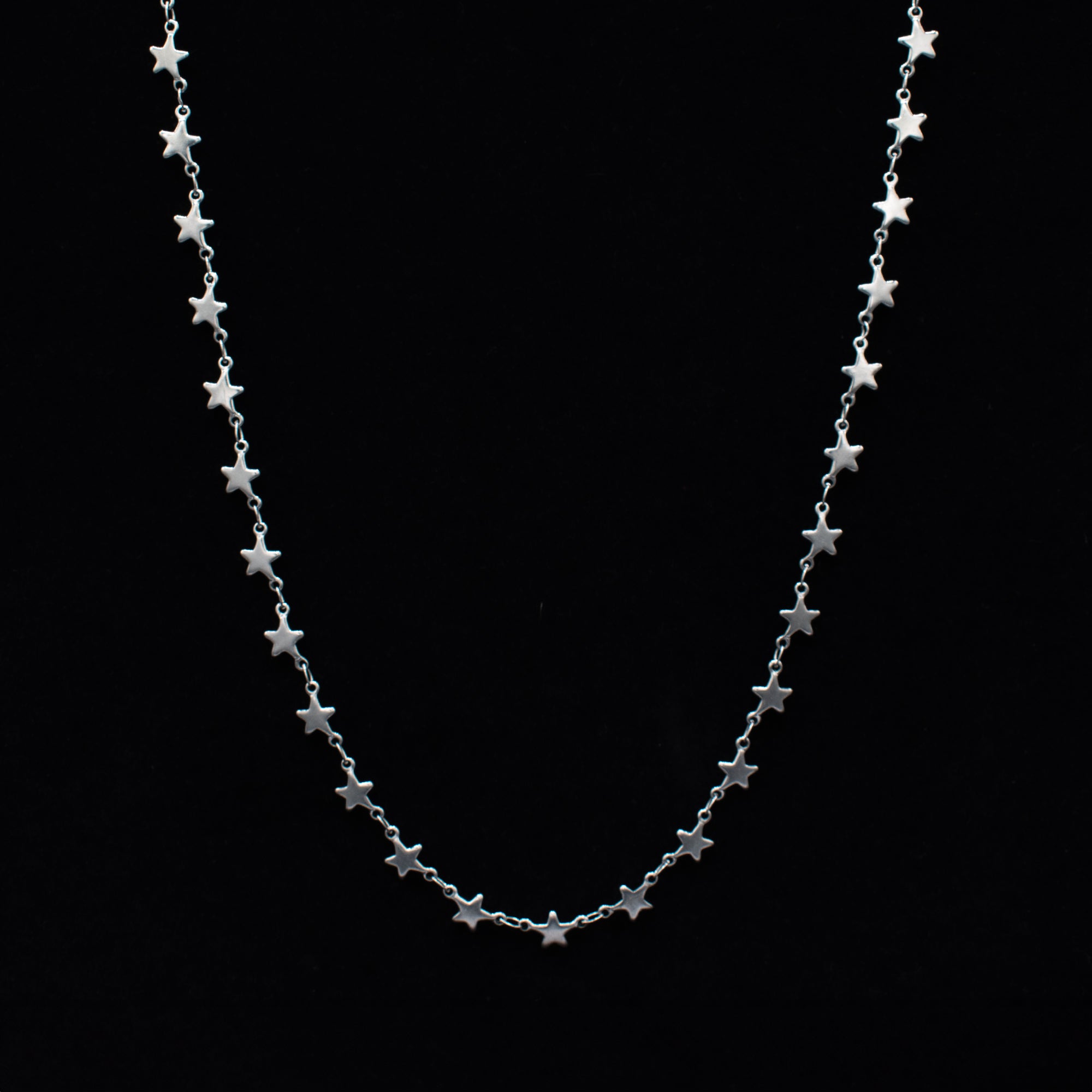 Collier à maillons en étoile - (argent) 10 mm