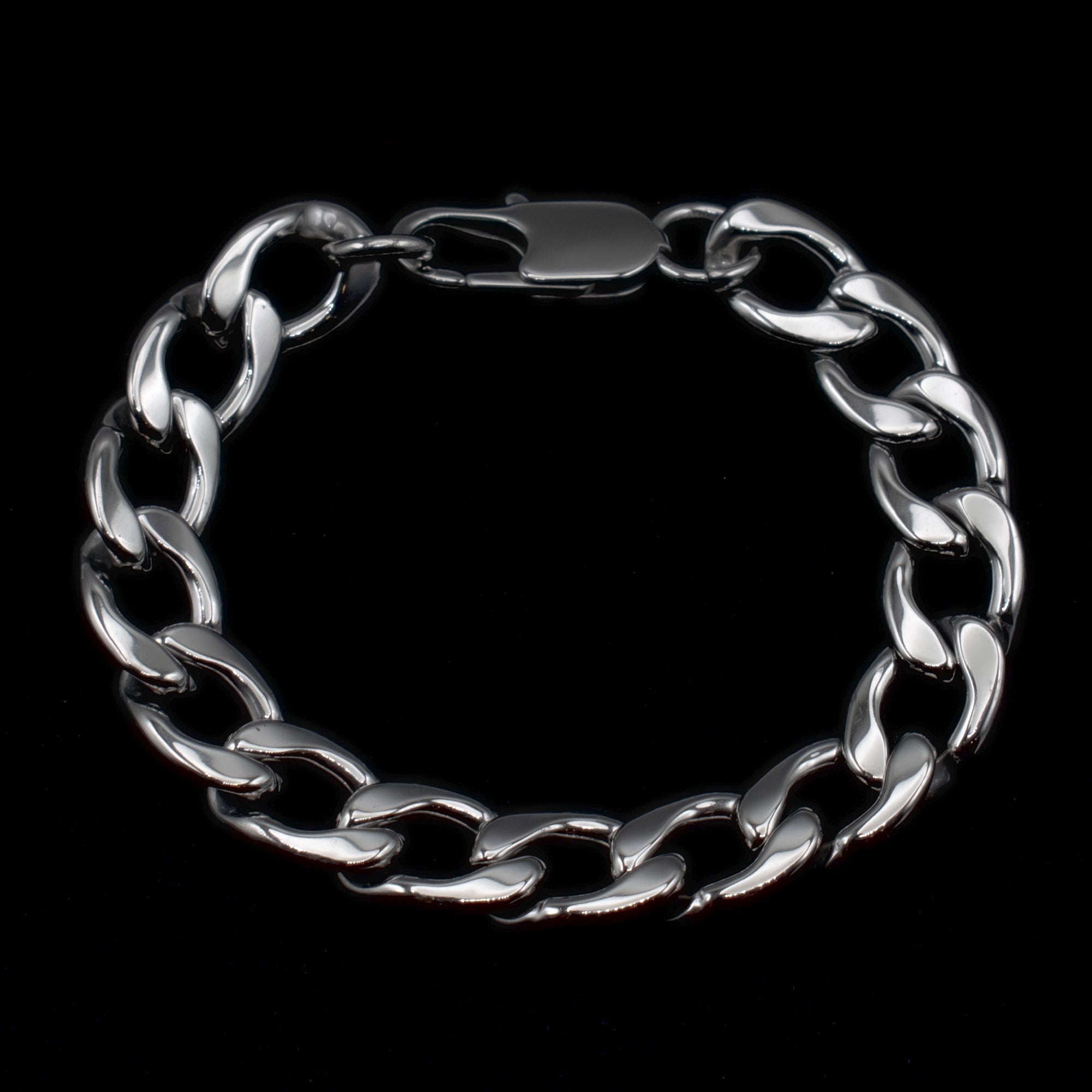 Cuban Link Bracelet - (Silver) 12mm