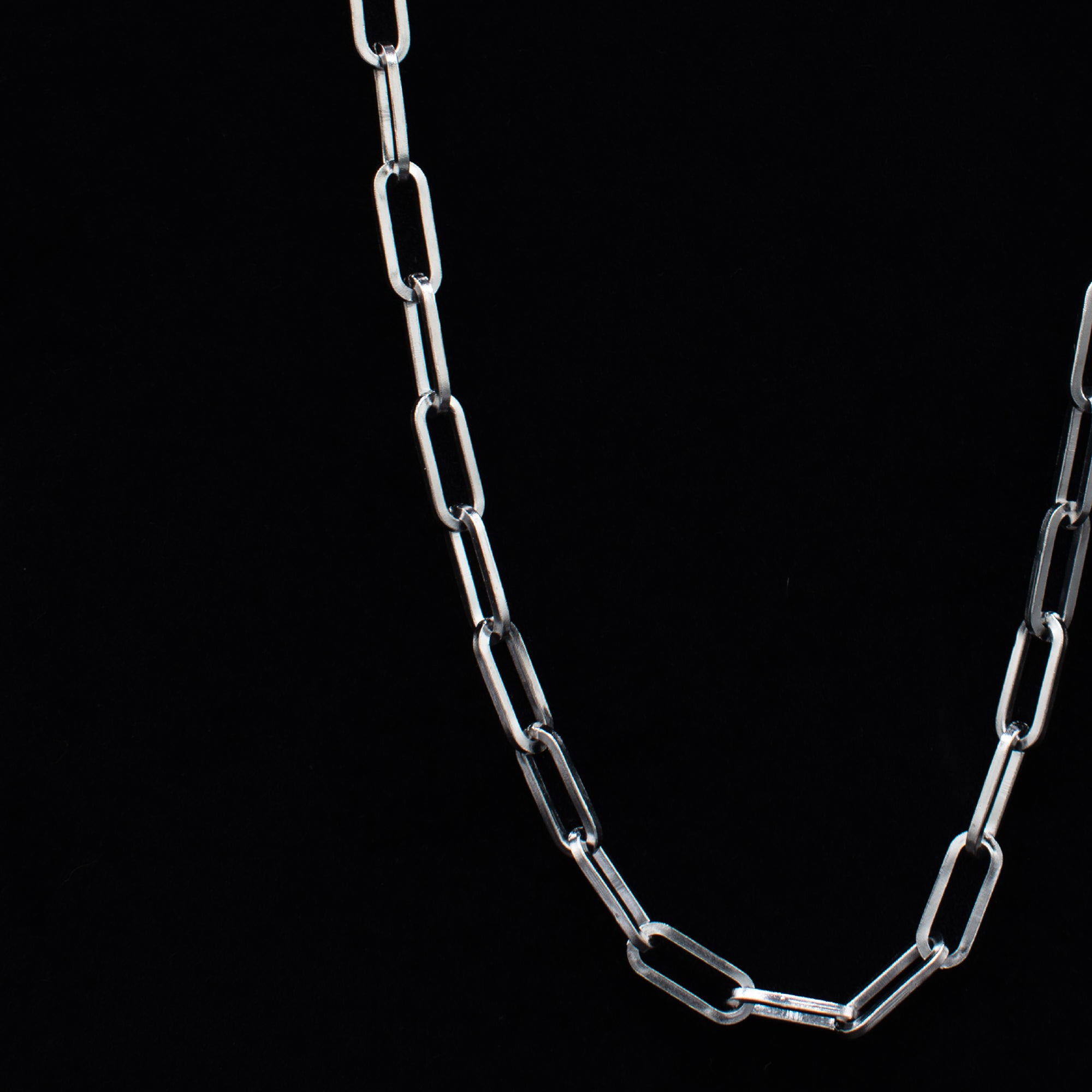 Paperclip Chain Necklace - 18mm (Silver)