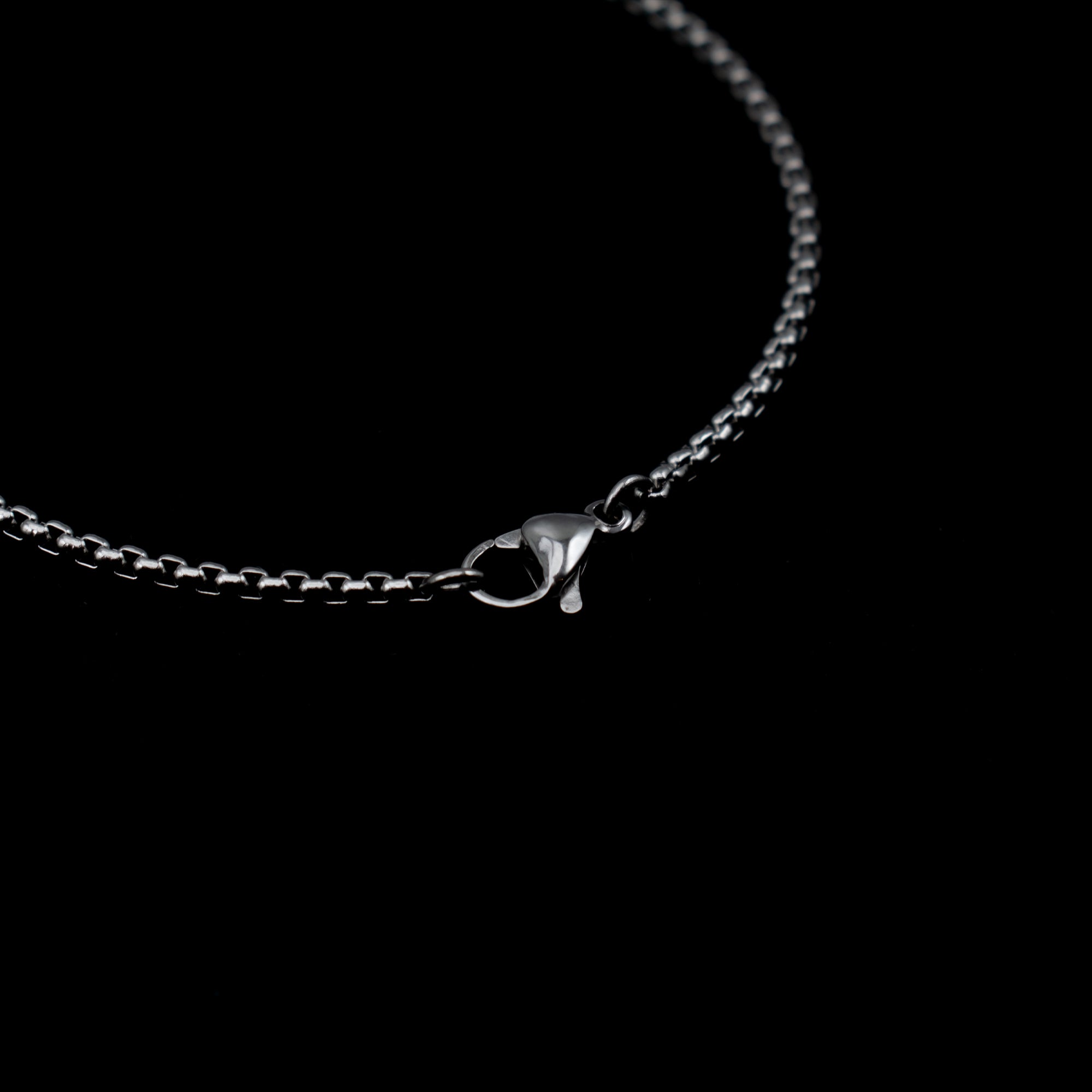 Box Chain Bracelet - (Silver) 2mm