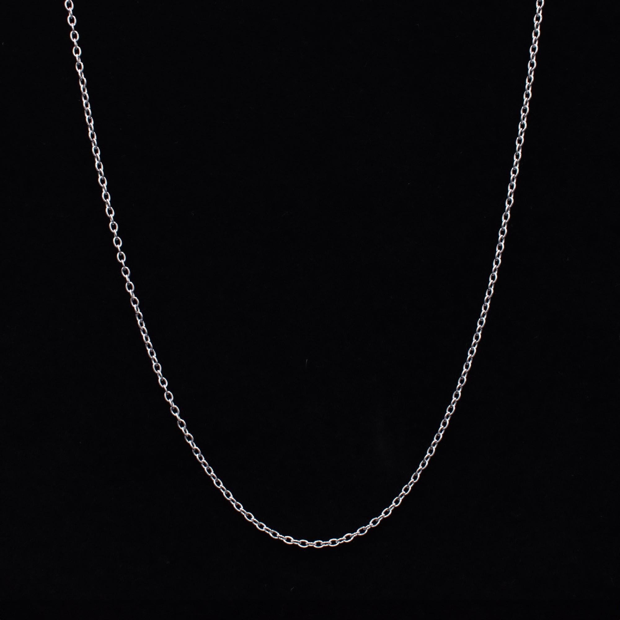 Collier chaîne en câble - (argent) 2 mm