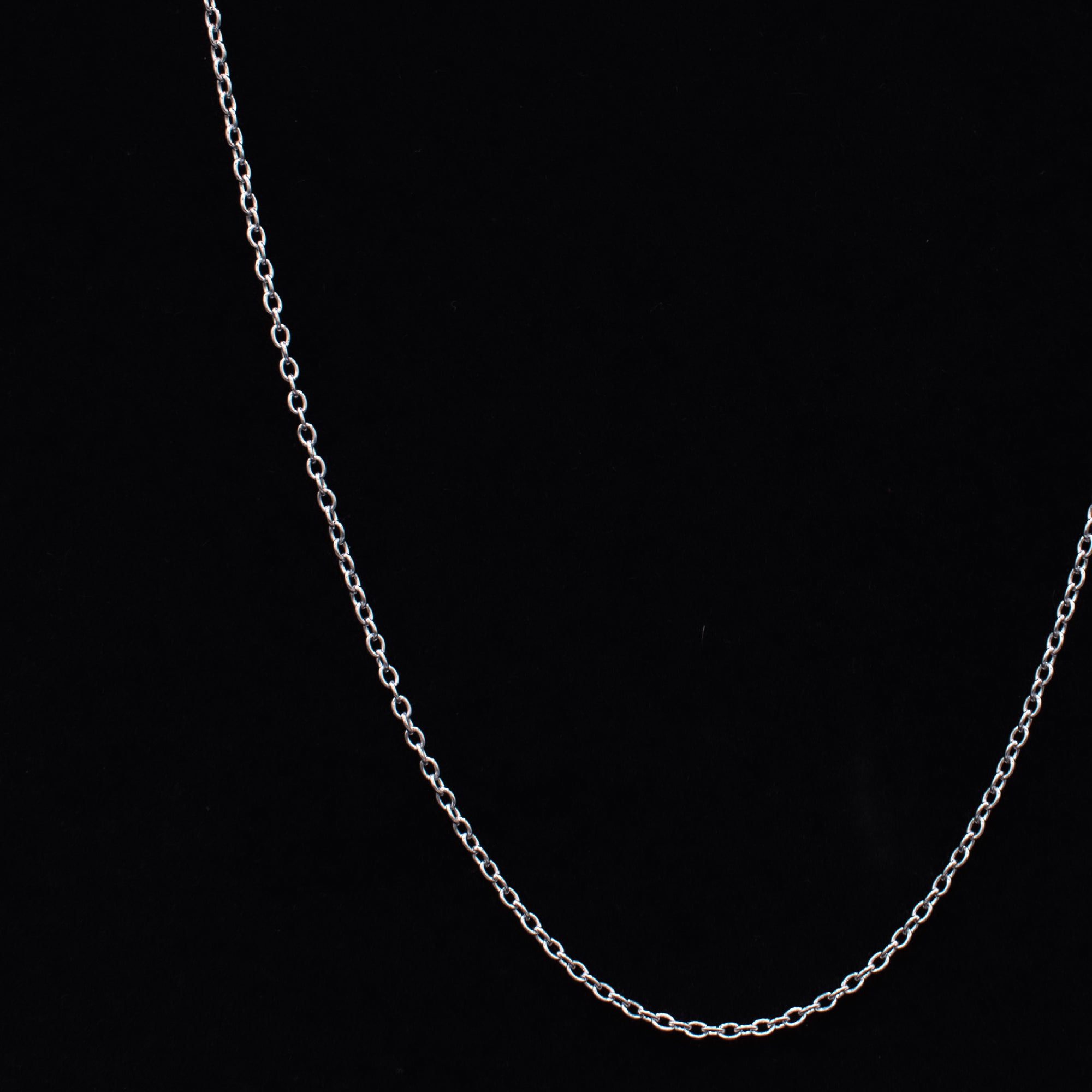 Cable Chain Necklace - (Silver) 2mm