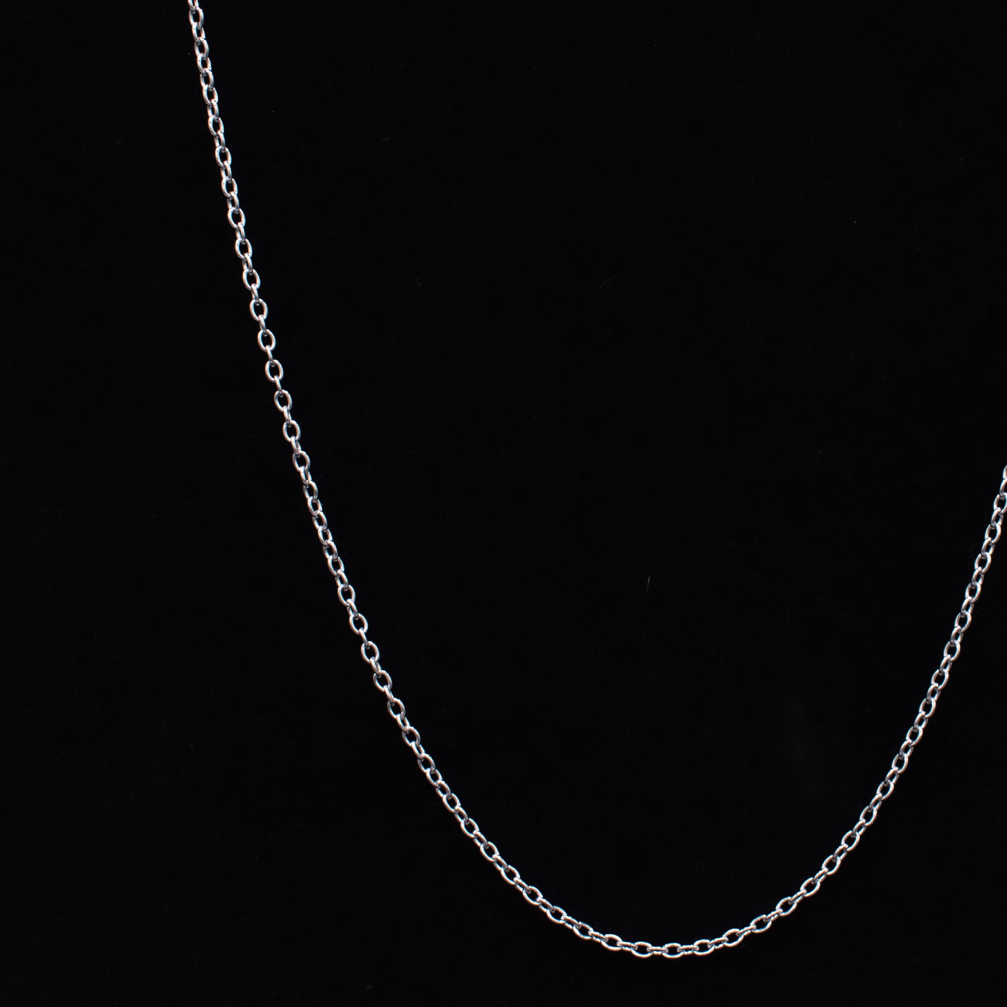 Collier chaîne en câble - (argent) 2 mm