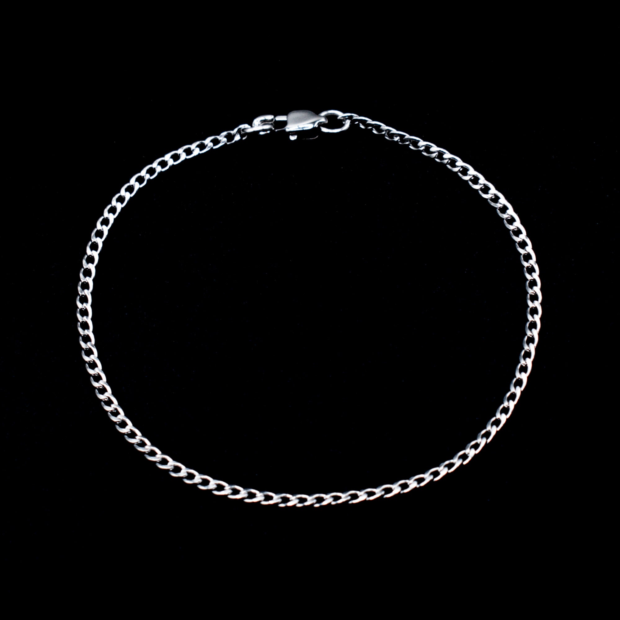Cuban Link Bracelet - (Silver) 2mm
