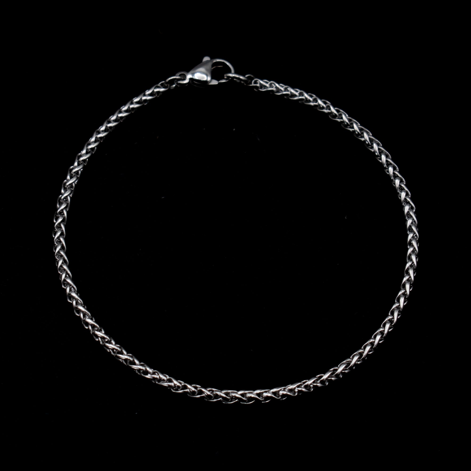 Foxtail Bracelet - (Silver) 2mm