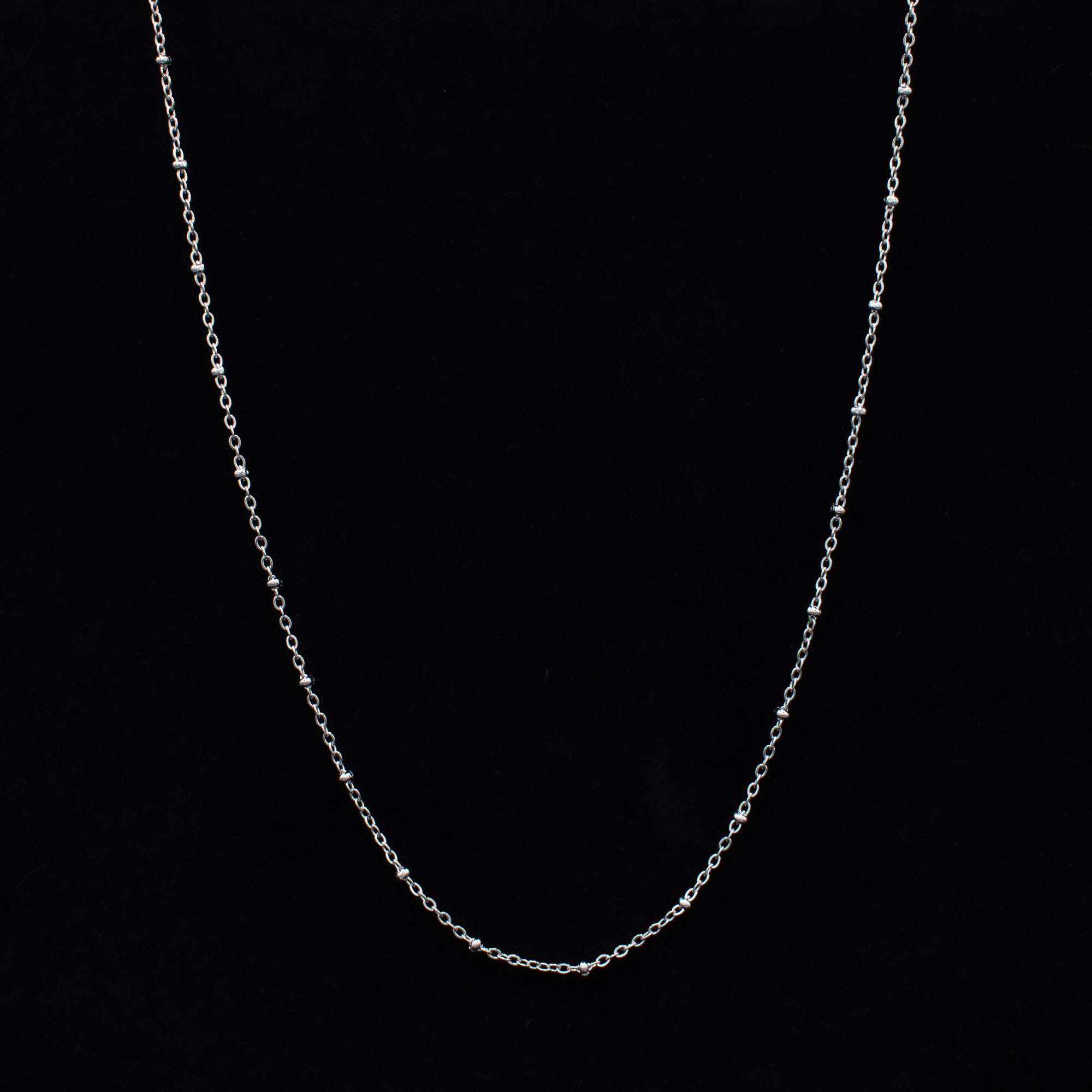 Satellite Cable Chain Necklace - (Silver) 2mm